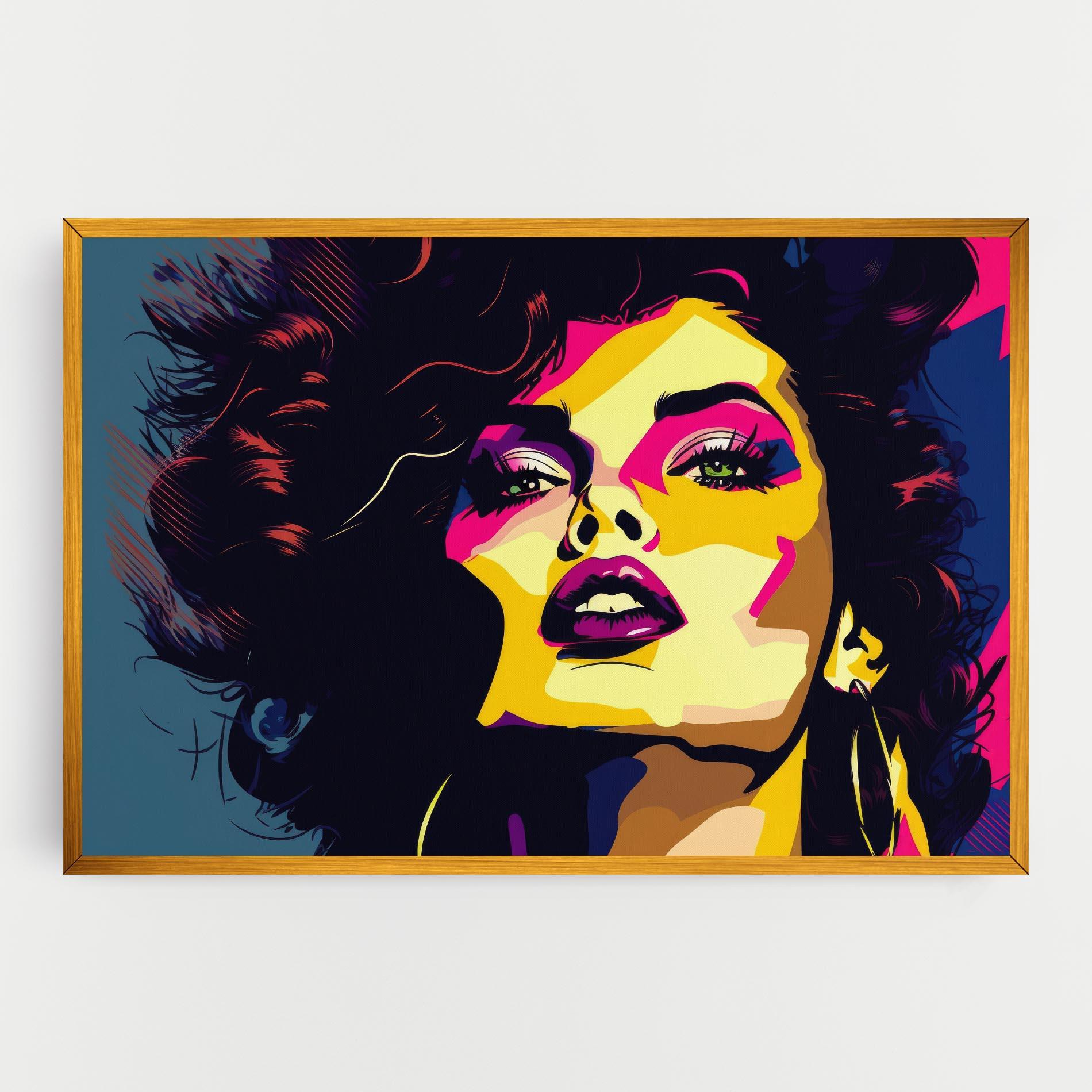 Leinwandbild Pop Art Portrait Woman mockup 0