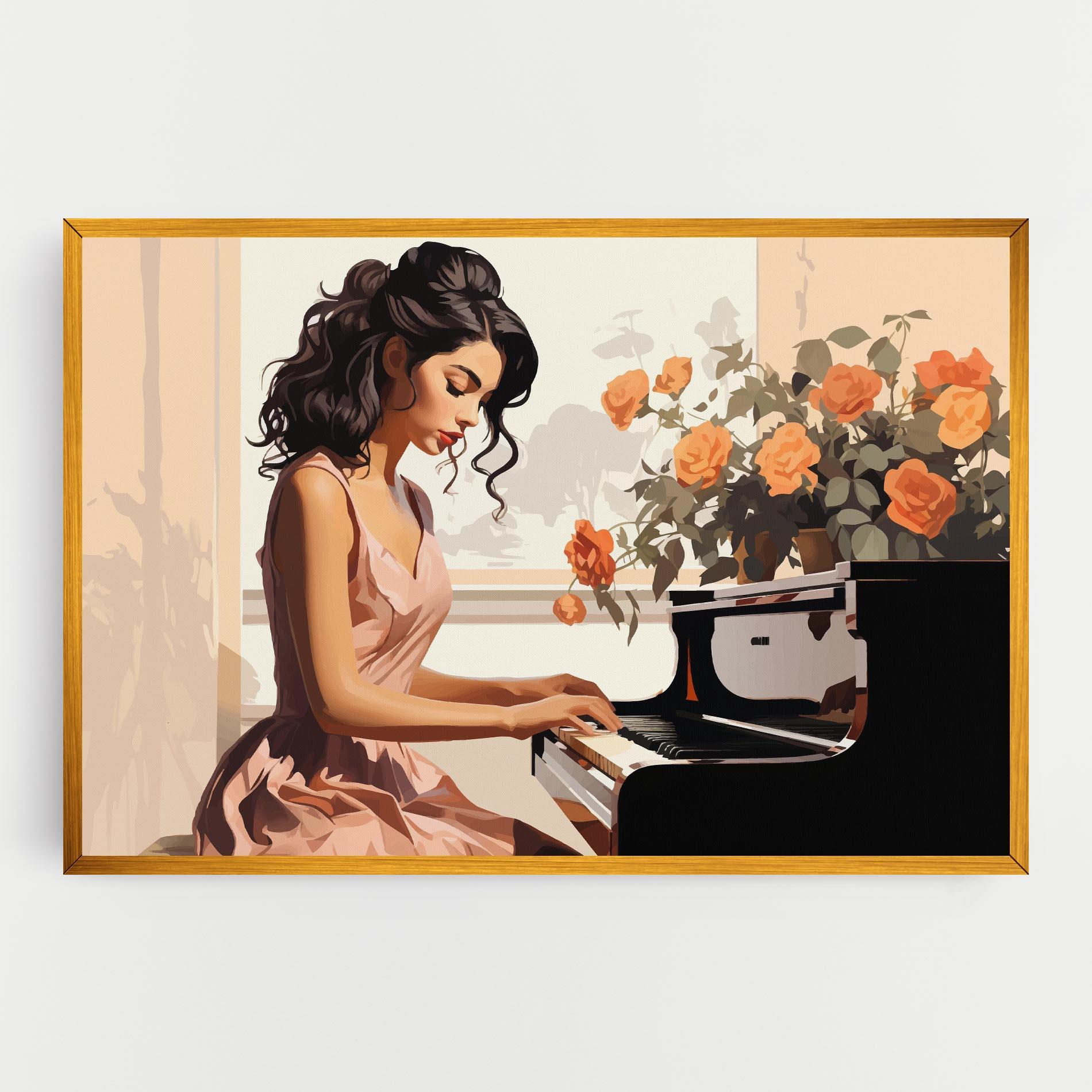 Leinwandbild Singer Painting mockup 0