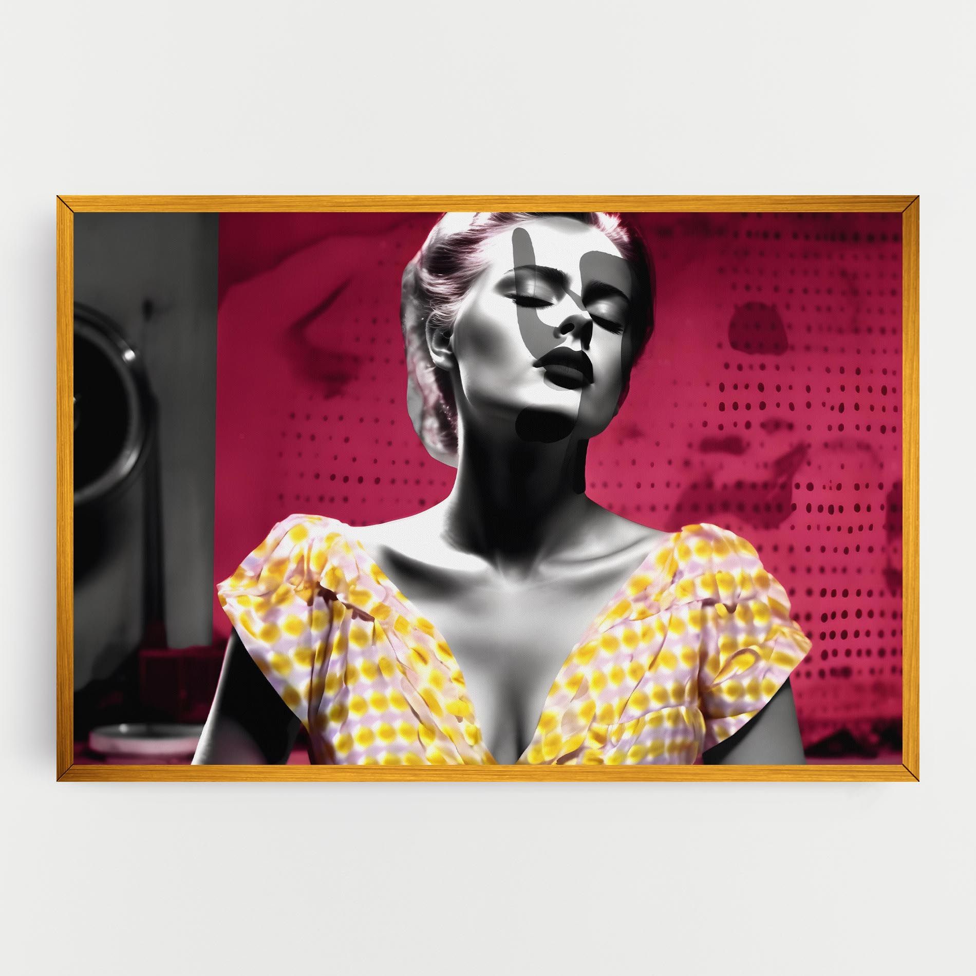 Yellow Dress On Pink mockup 0