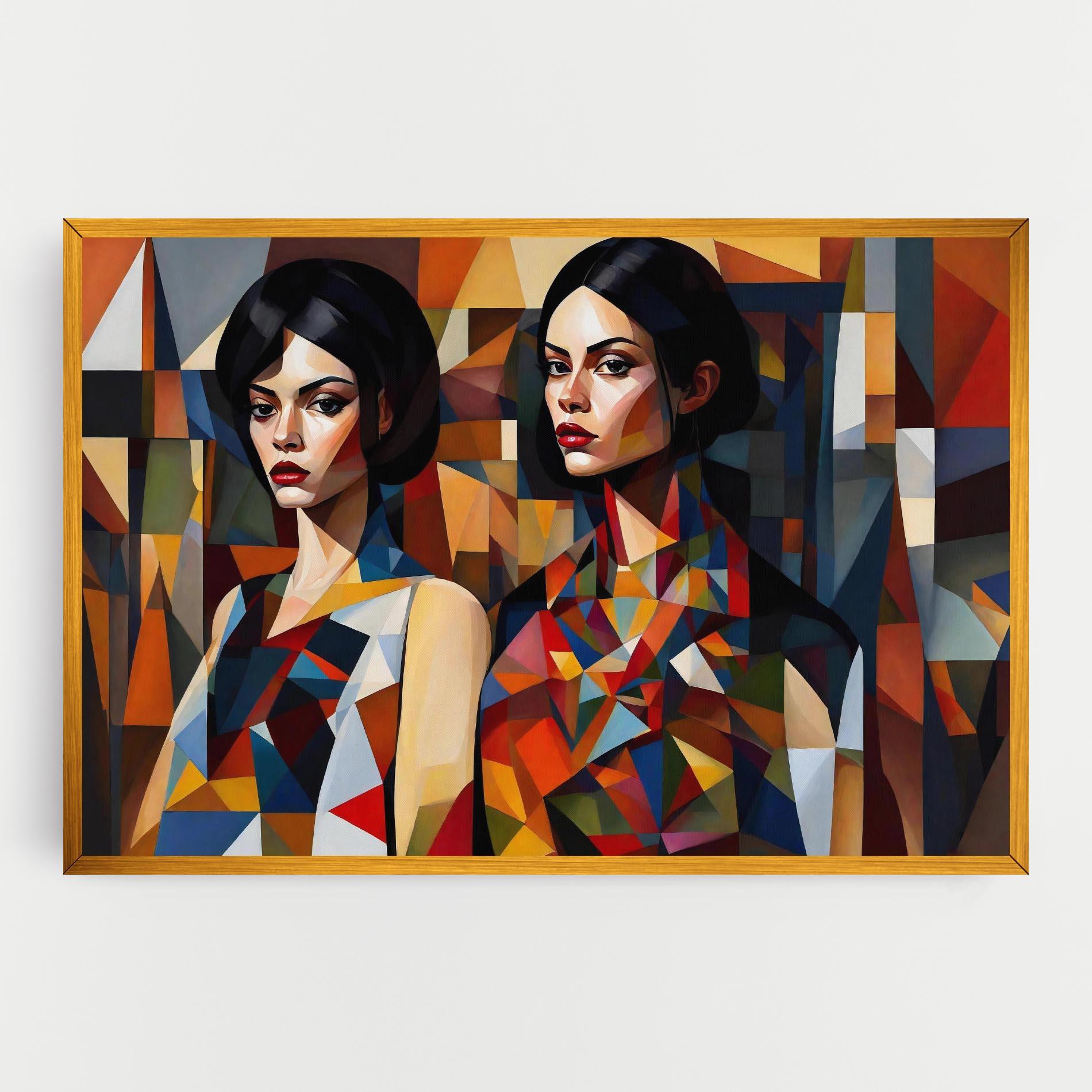 Leinwandbild Young Abstract Women mockup 0