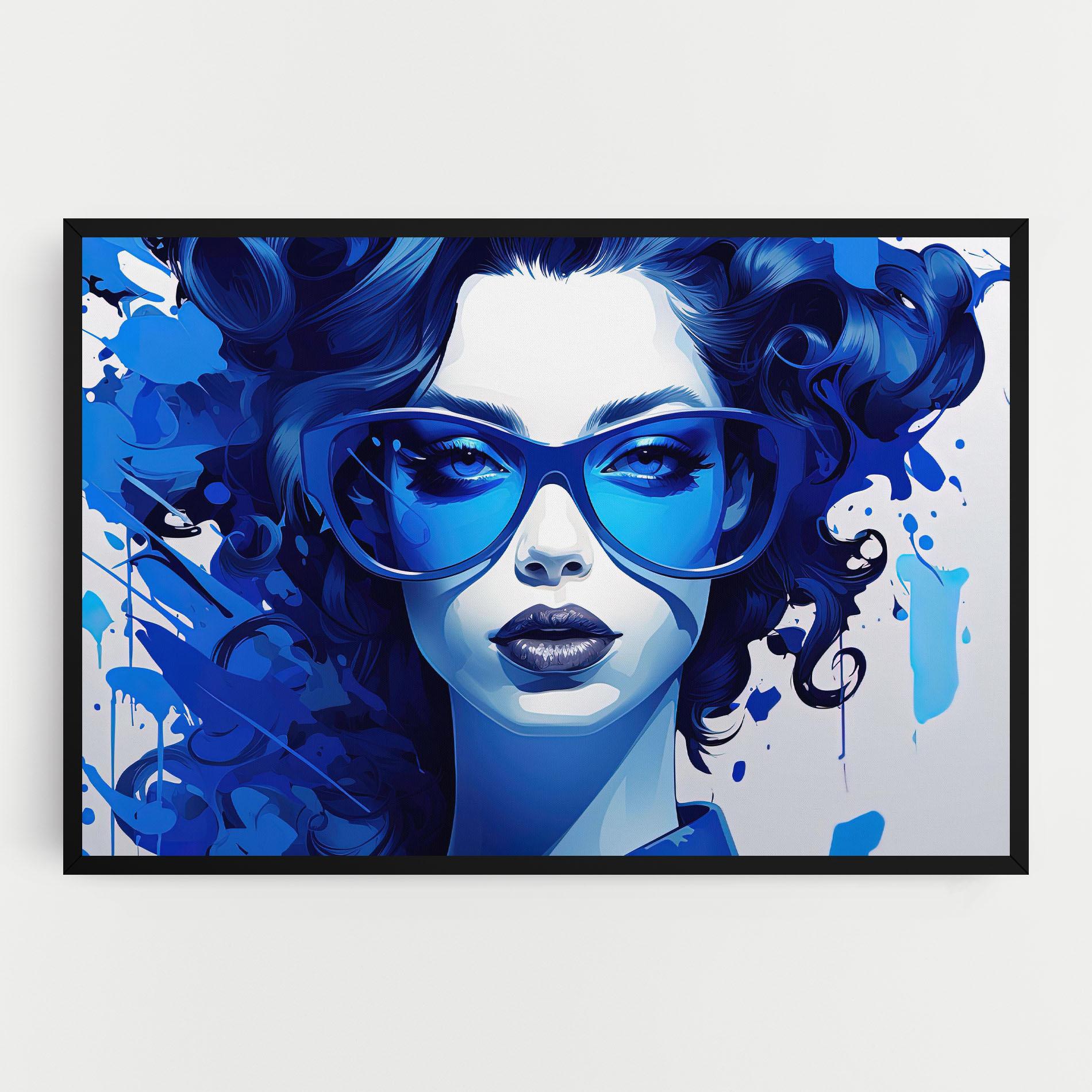 Leinwandbild Big Blue Glasses mockup 0
