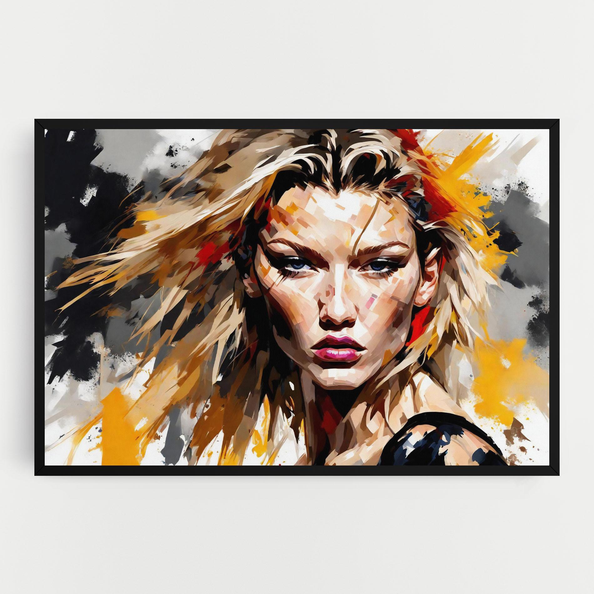Leinwandbild Blond Hair Splash mockup 0