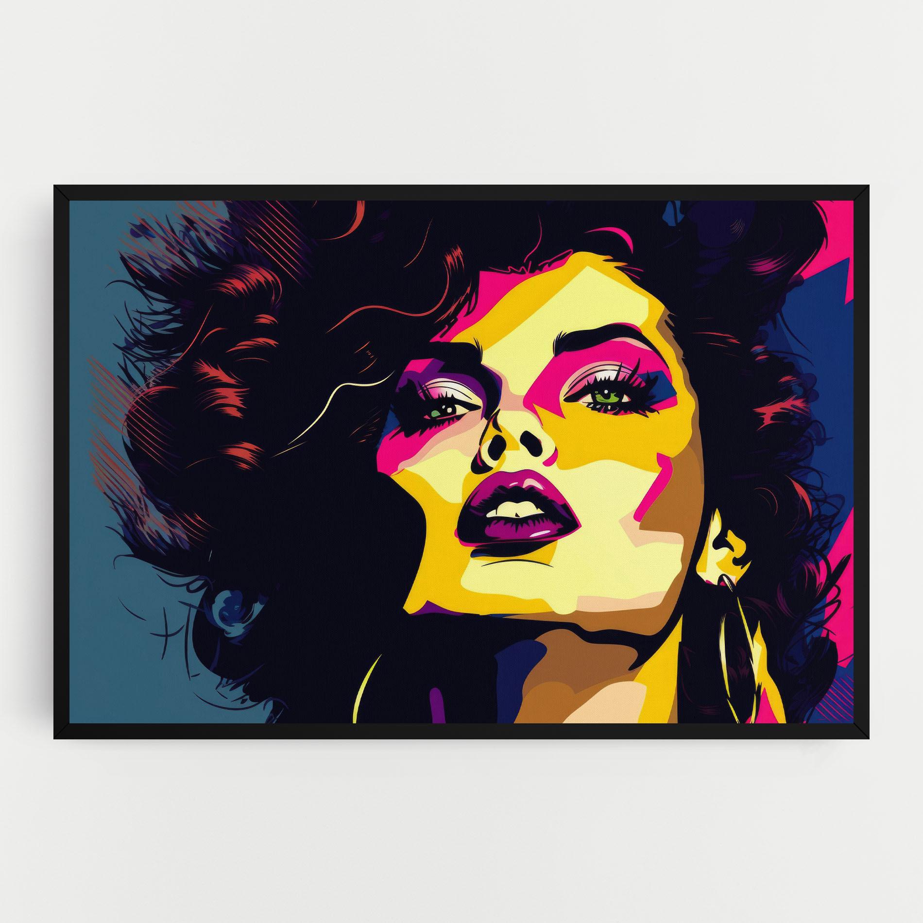 Leinwandbild Pop Art Portrait Woman mockup 0