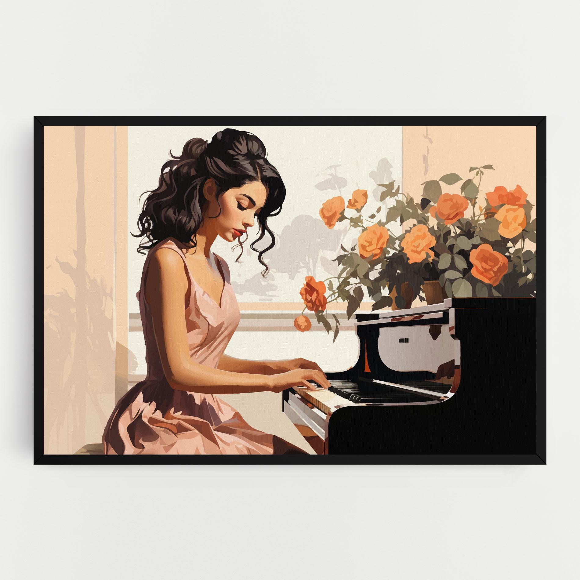 Leinwandbild Singer Painting mockup 0
