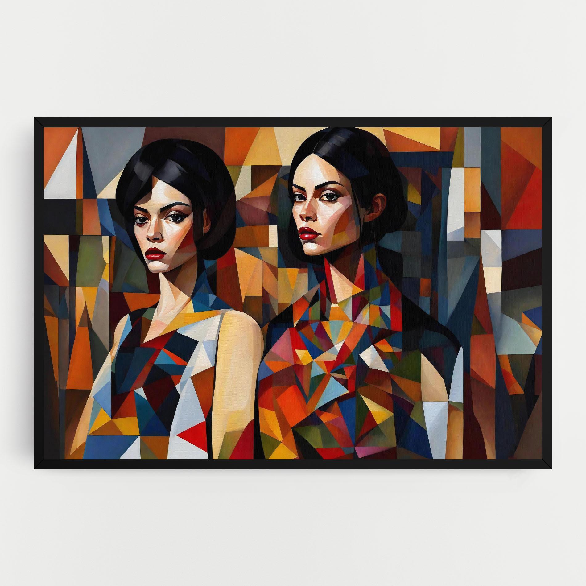 Leinwandbild Young Abstract Women mockup 0