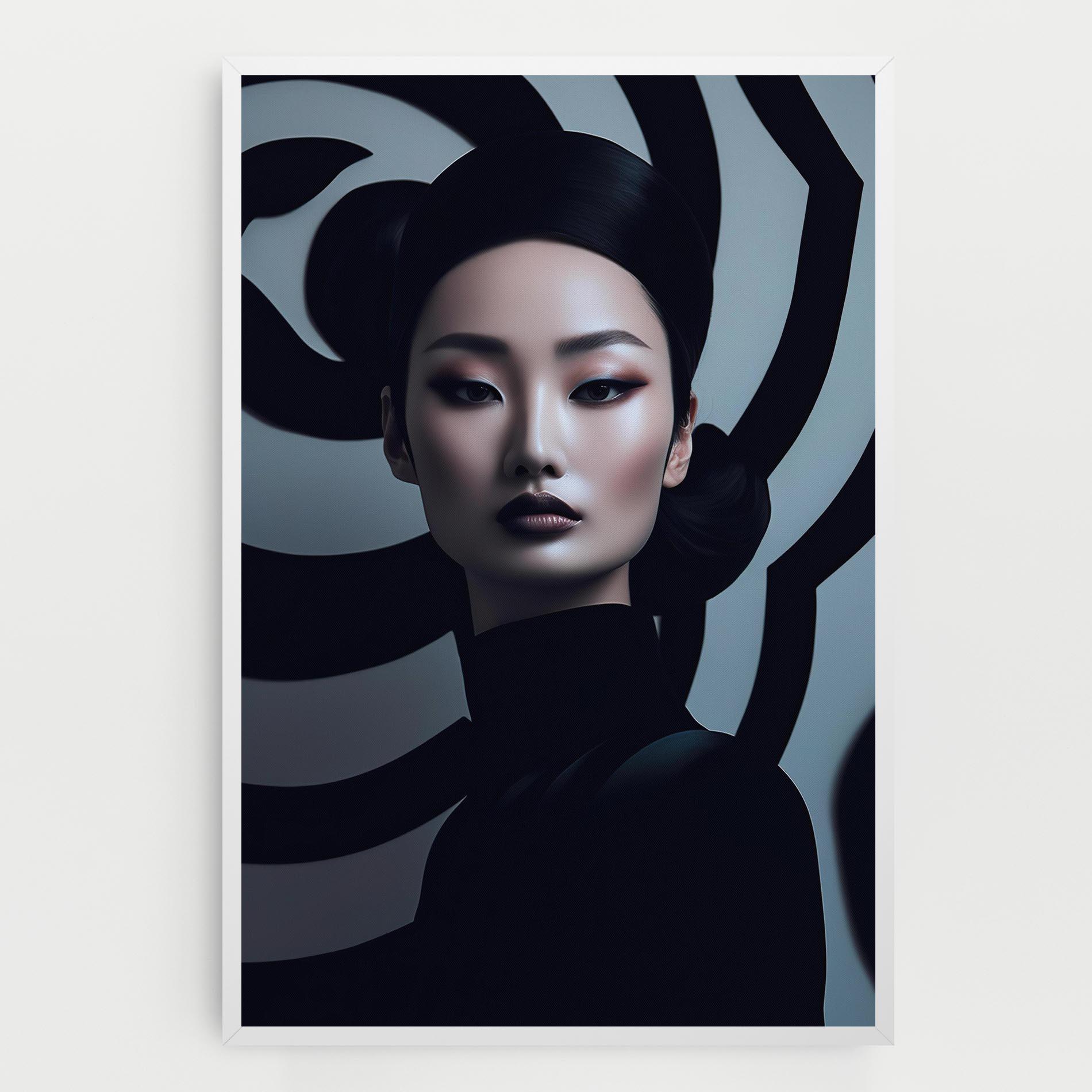 Leinwandbild Asiatic Black Outfit mockup 0