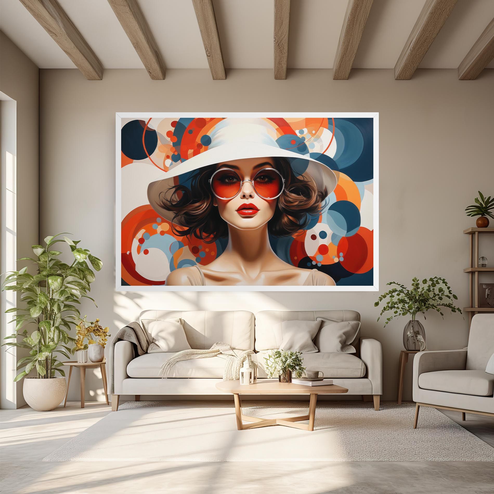 Big Glasses Woman mockup 6