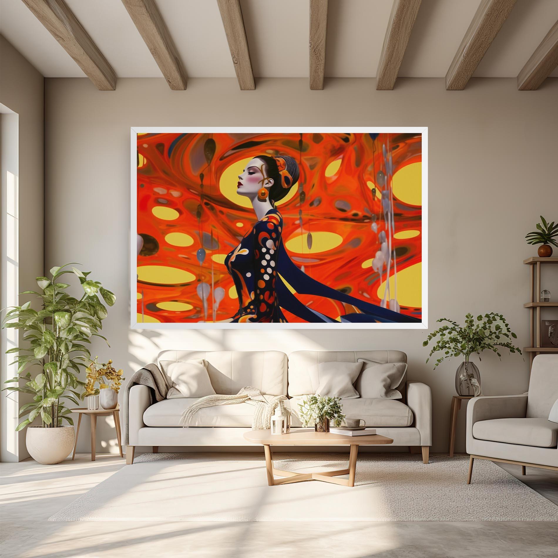 Leinwandbild Big Orange Accesories mockup 6