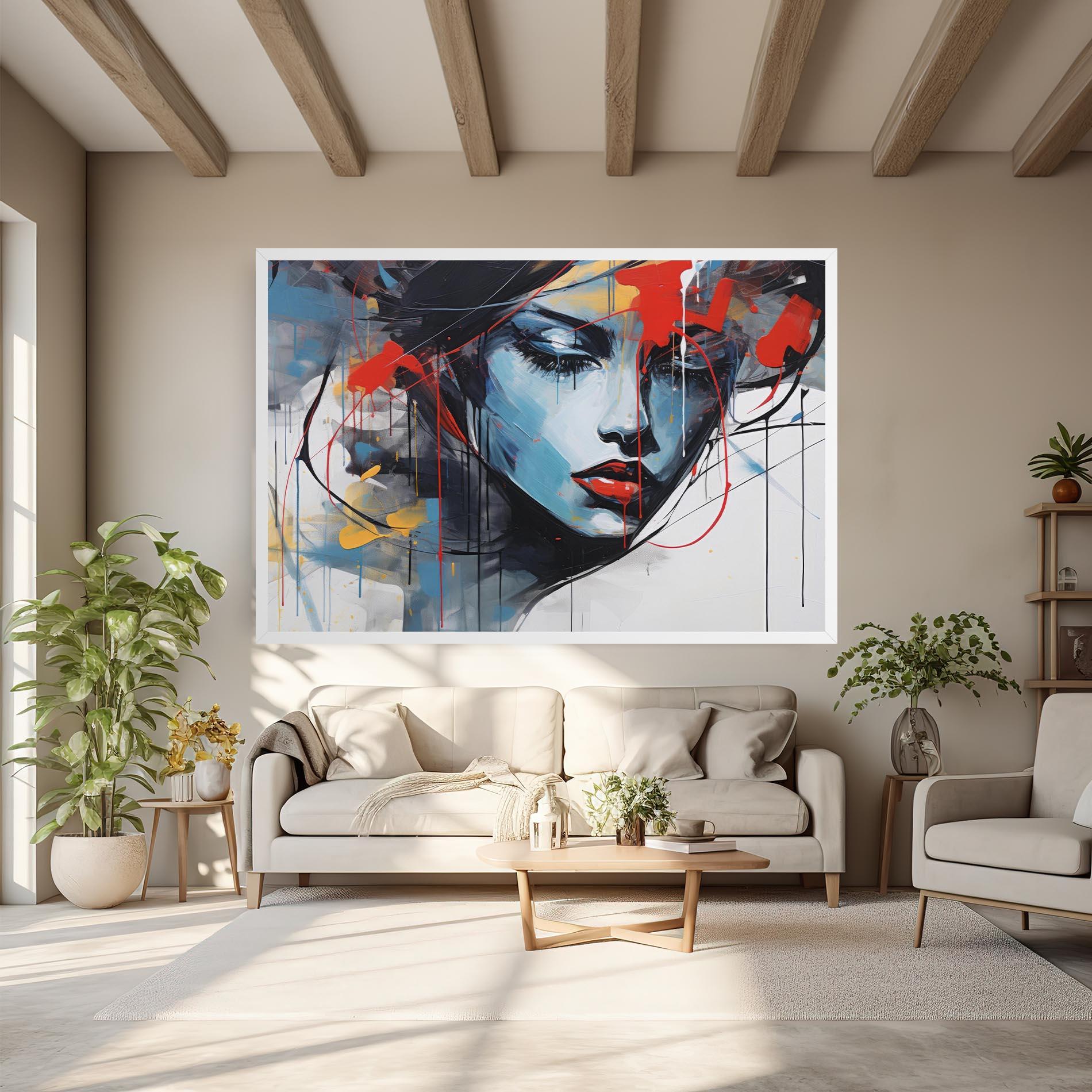 Leinwandbild Edgy Woman mockup 6