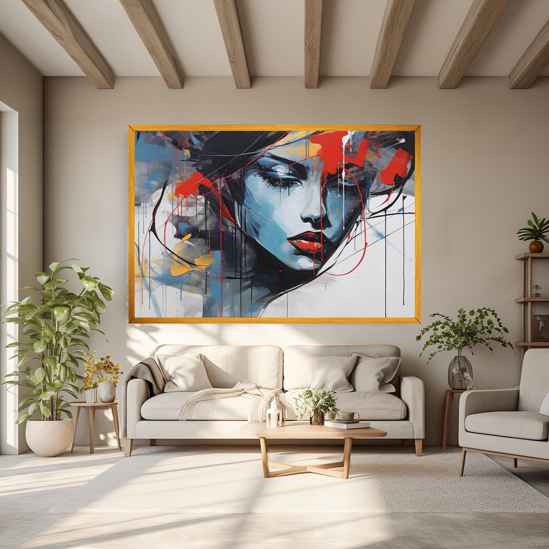 Leinwandbild Edgy Woman mockup 6