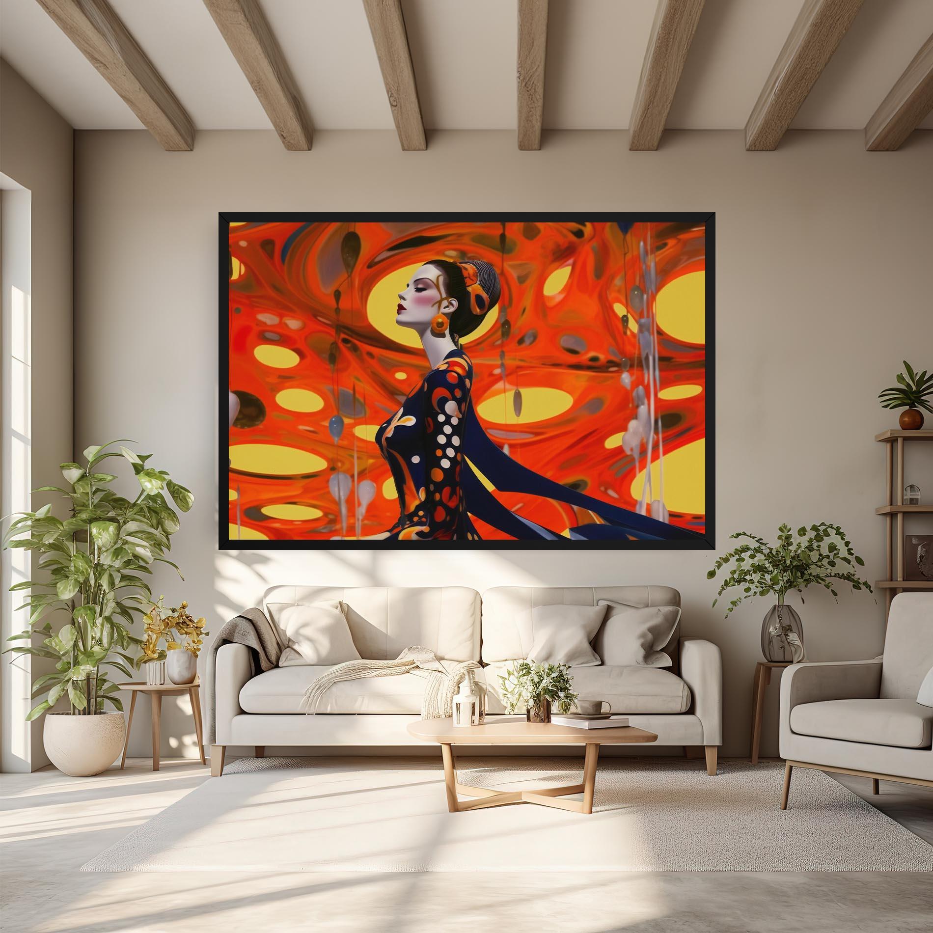 Leinwandbild Big Orange Accesories mockup 6