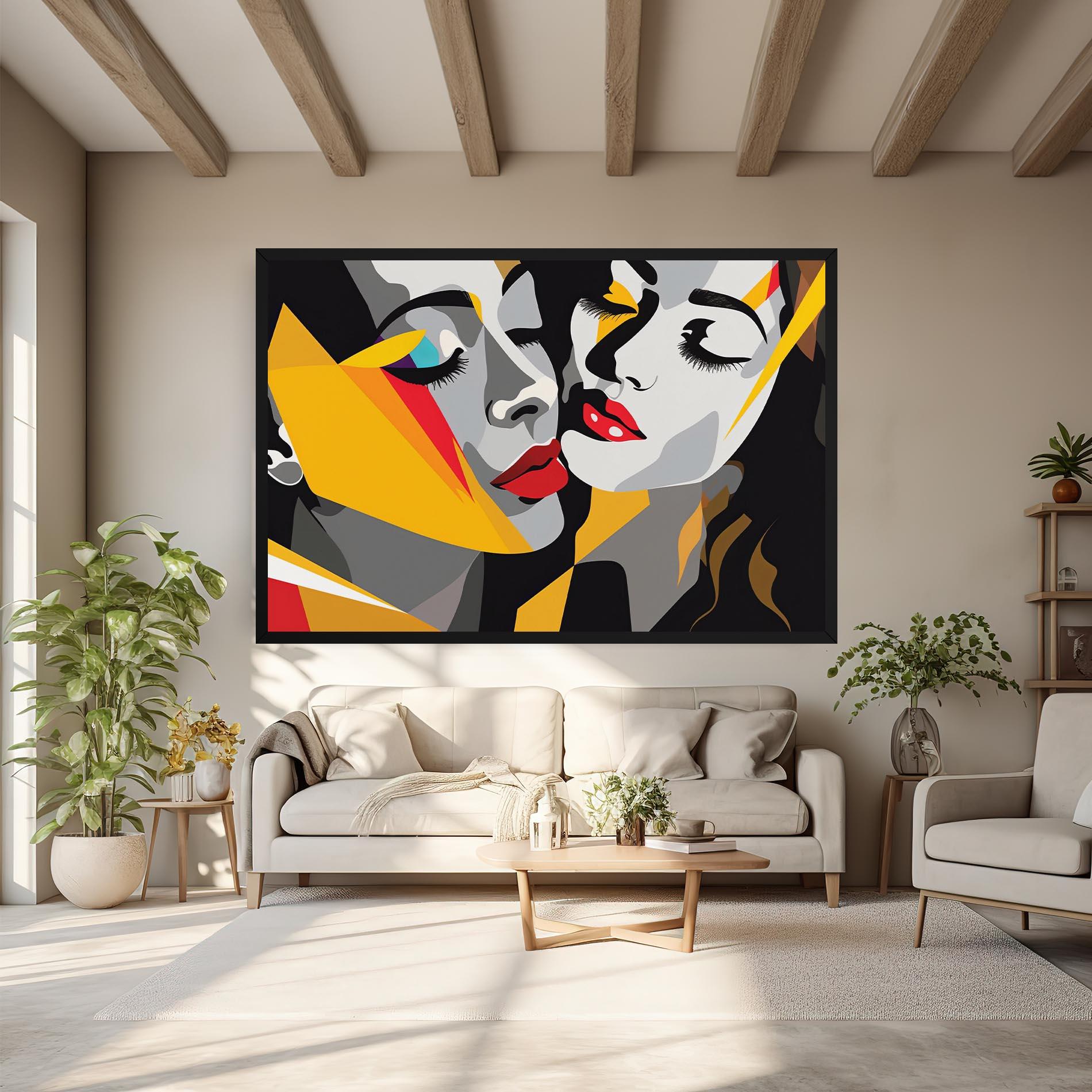 Leinwandbild Dreamy Modern Female mockup 6