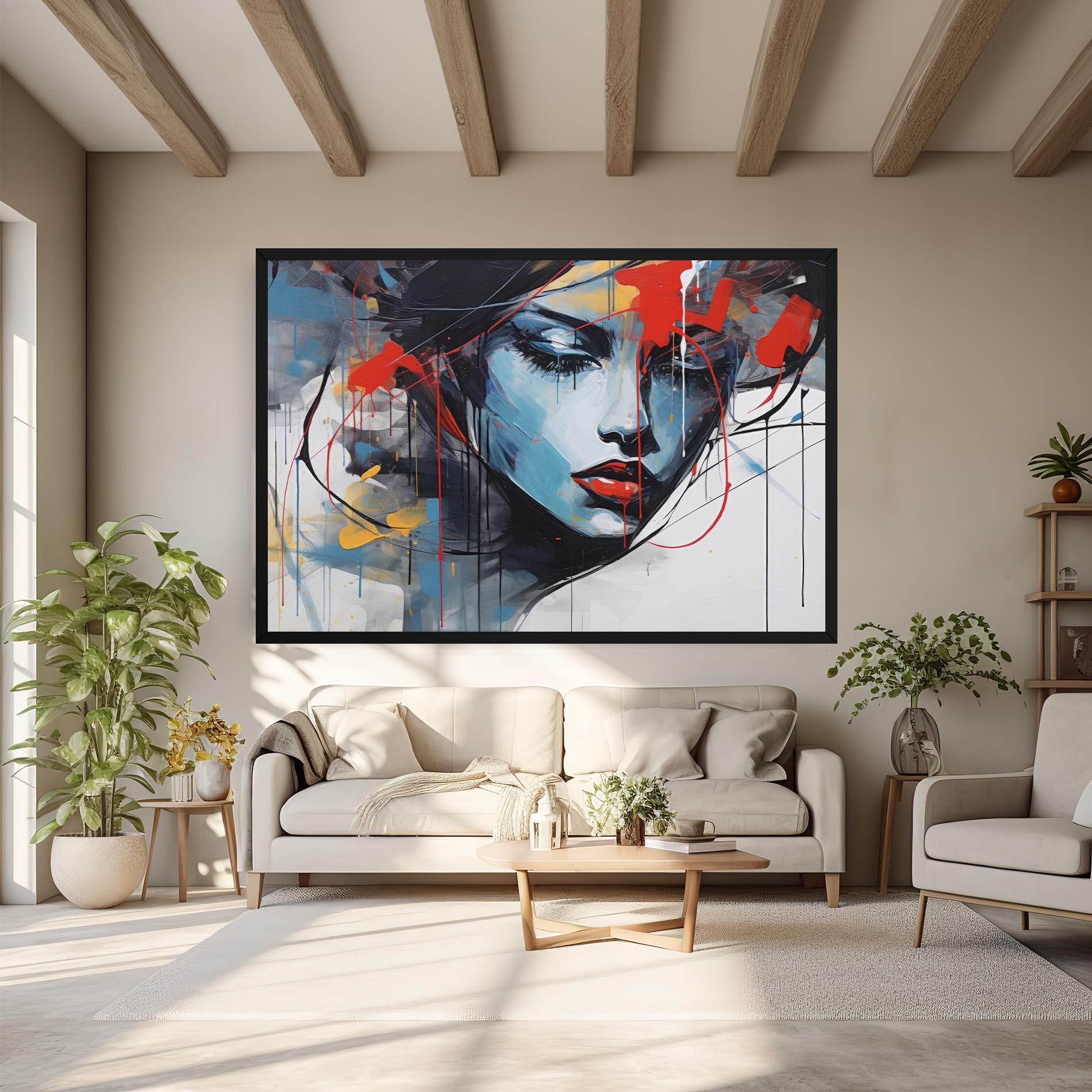 Leinwandbild Edgy Woman mockup 6