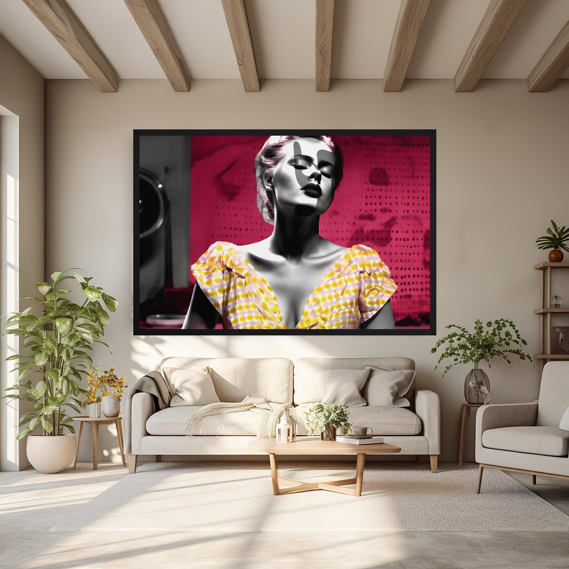 Yellow Dress On Pink mockup 6