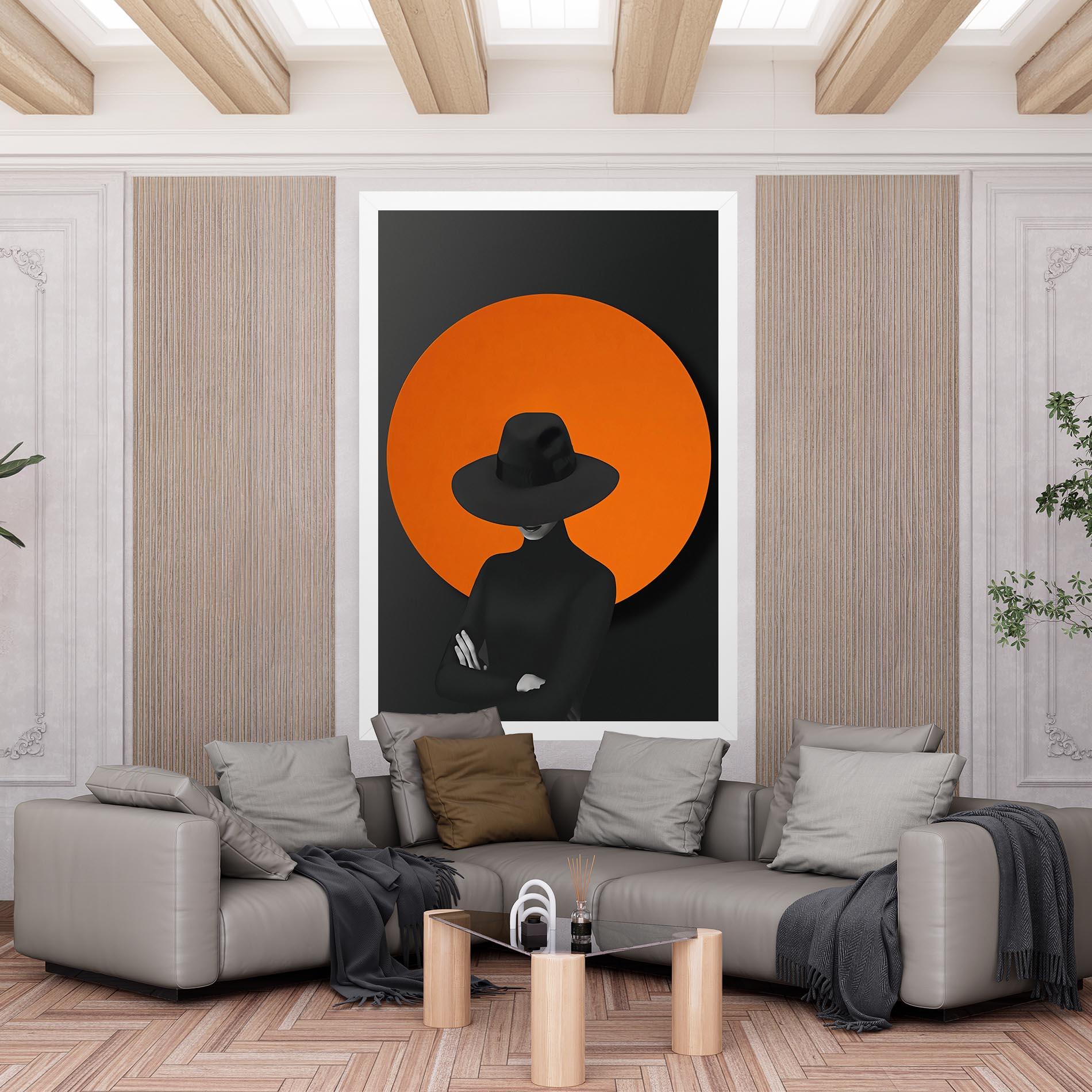 Leinwandbild Black Fashion mockup 6