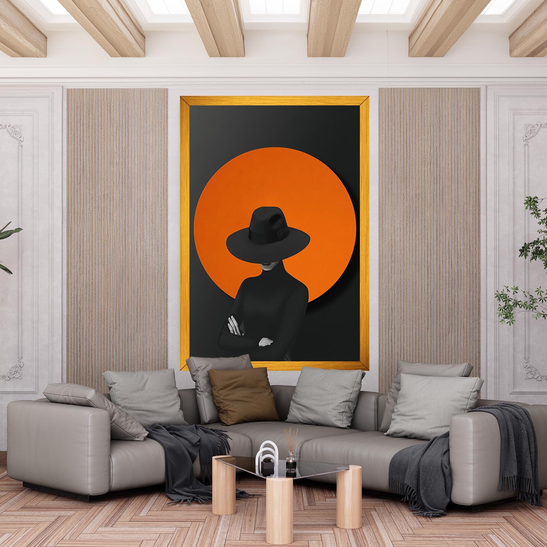 Leinwandbild Black Fashion mockup 6