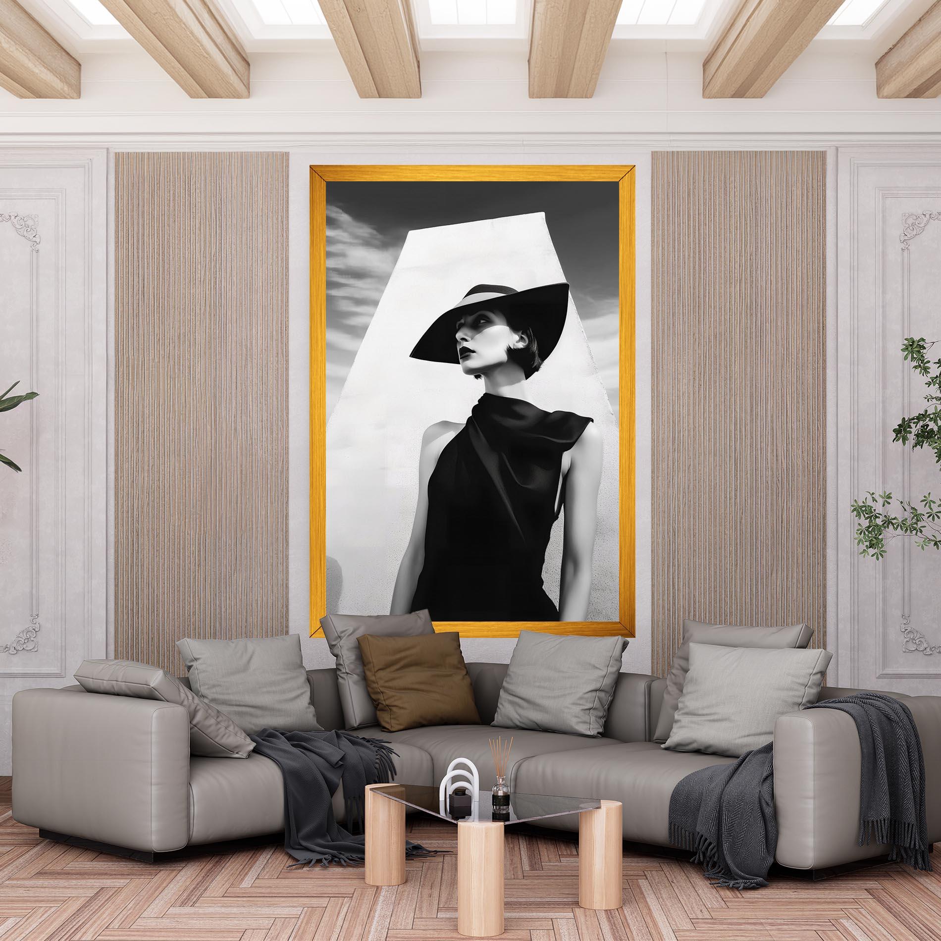 Leinwandbild Modern Fashion Portrait mockup 6