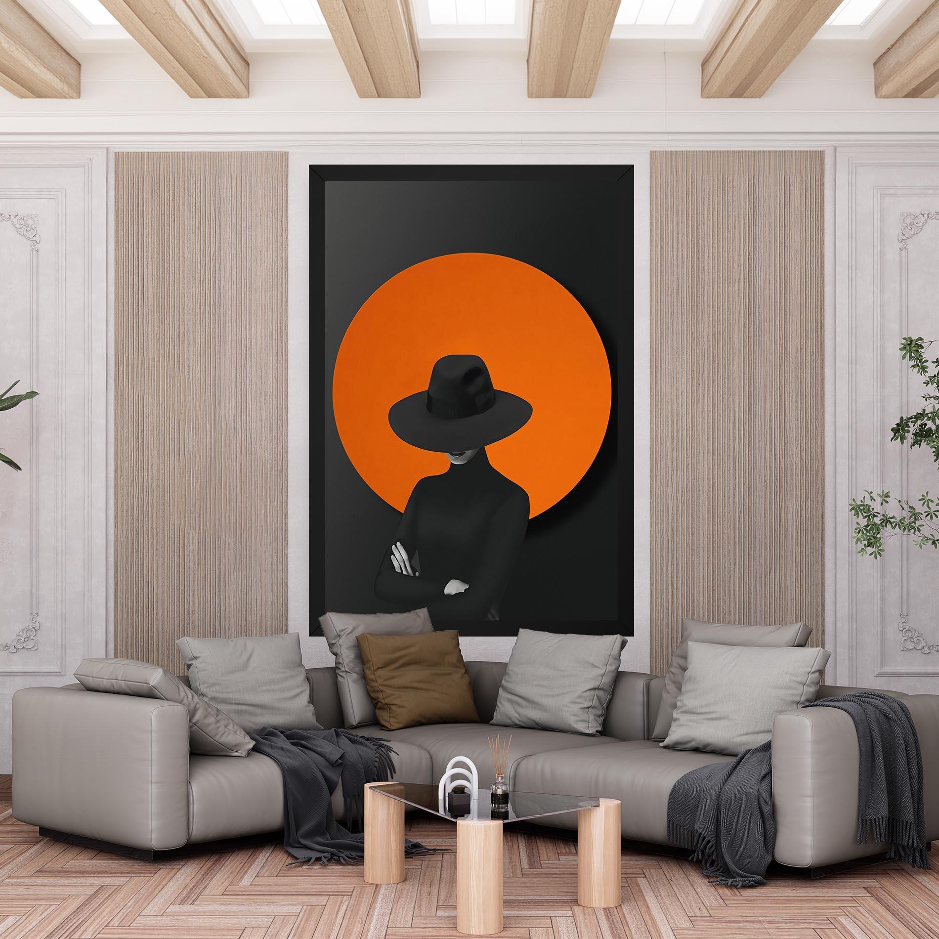 Leinwandbild Black Fashion mockup 6