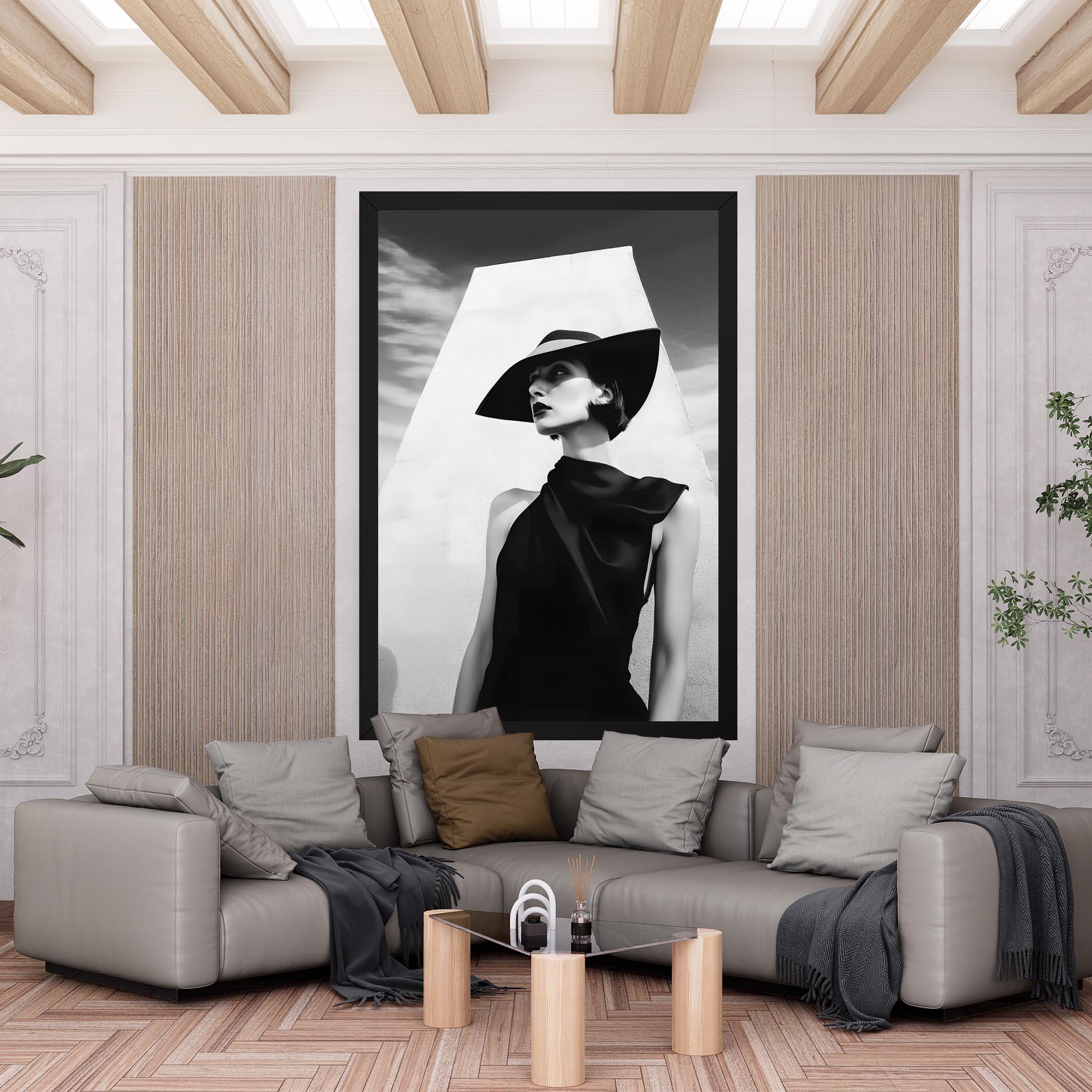 Leinwandbild Modern Fashion Portrait mockup 6