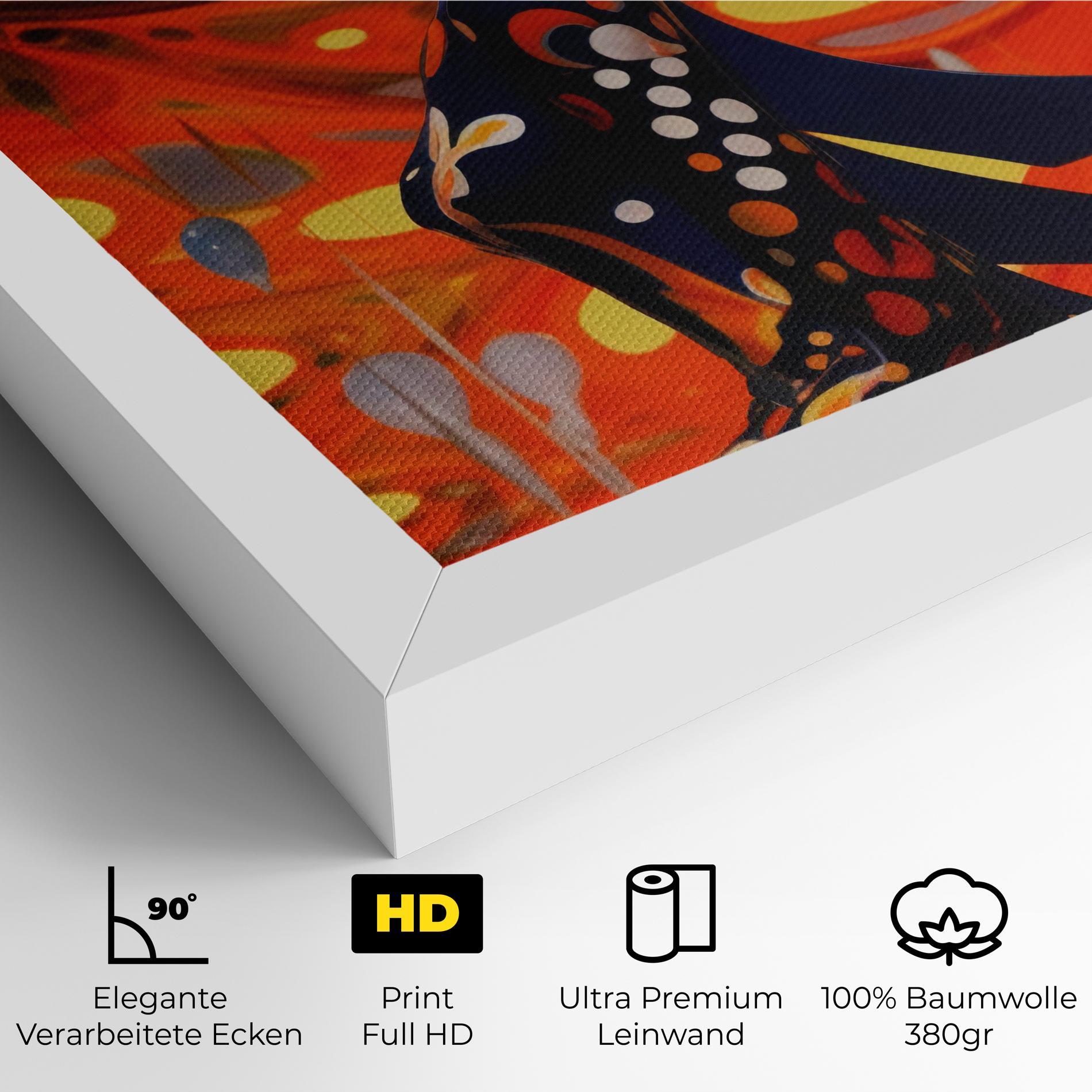 Leinwandbild Big Orange Accesories mockup 4