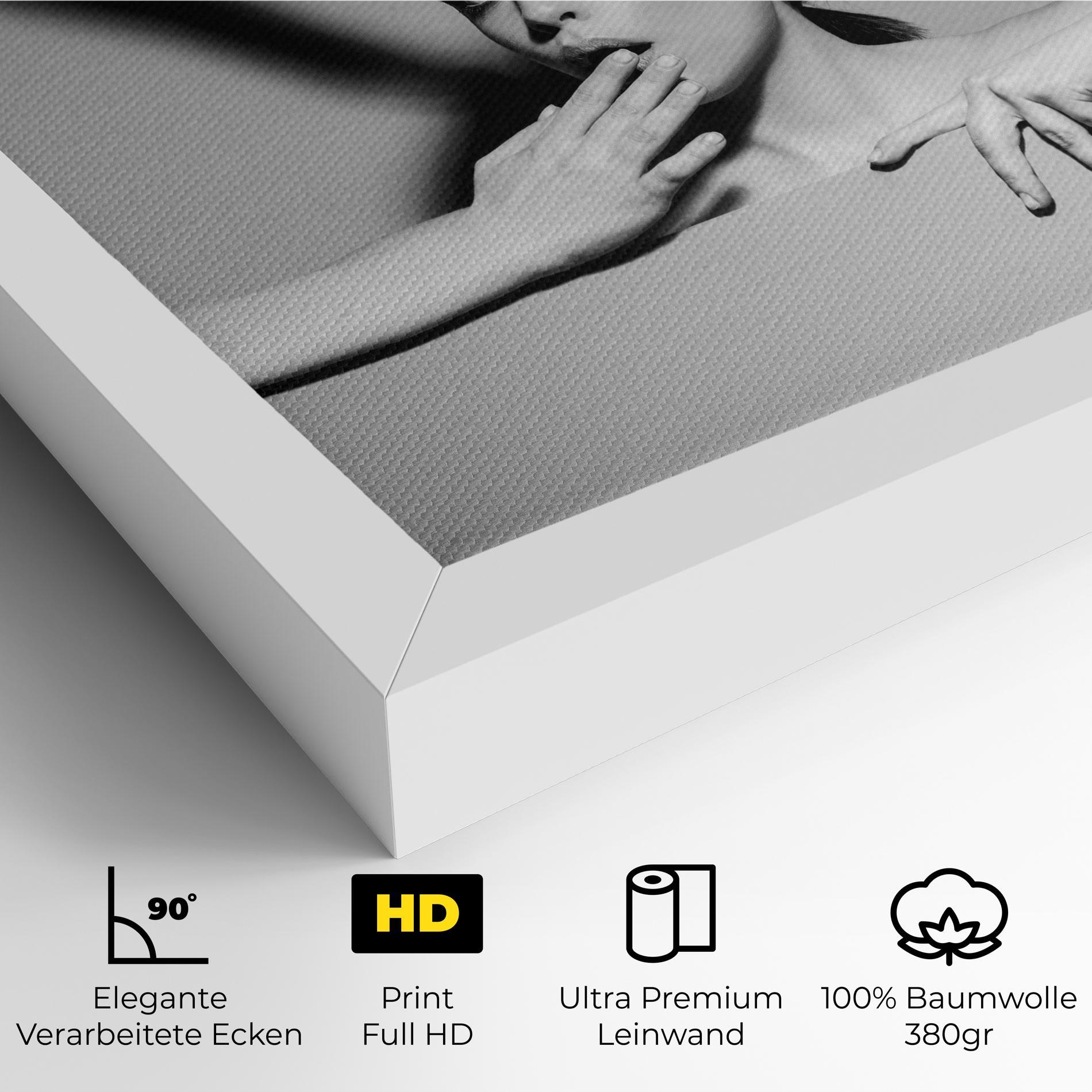 Leinwandbild Bunny Ears Peeking mockup 4