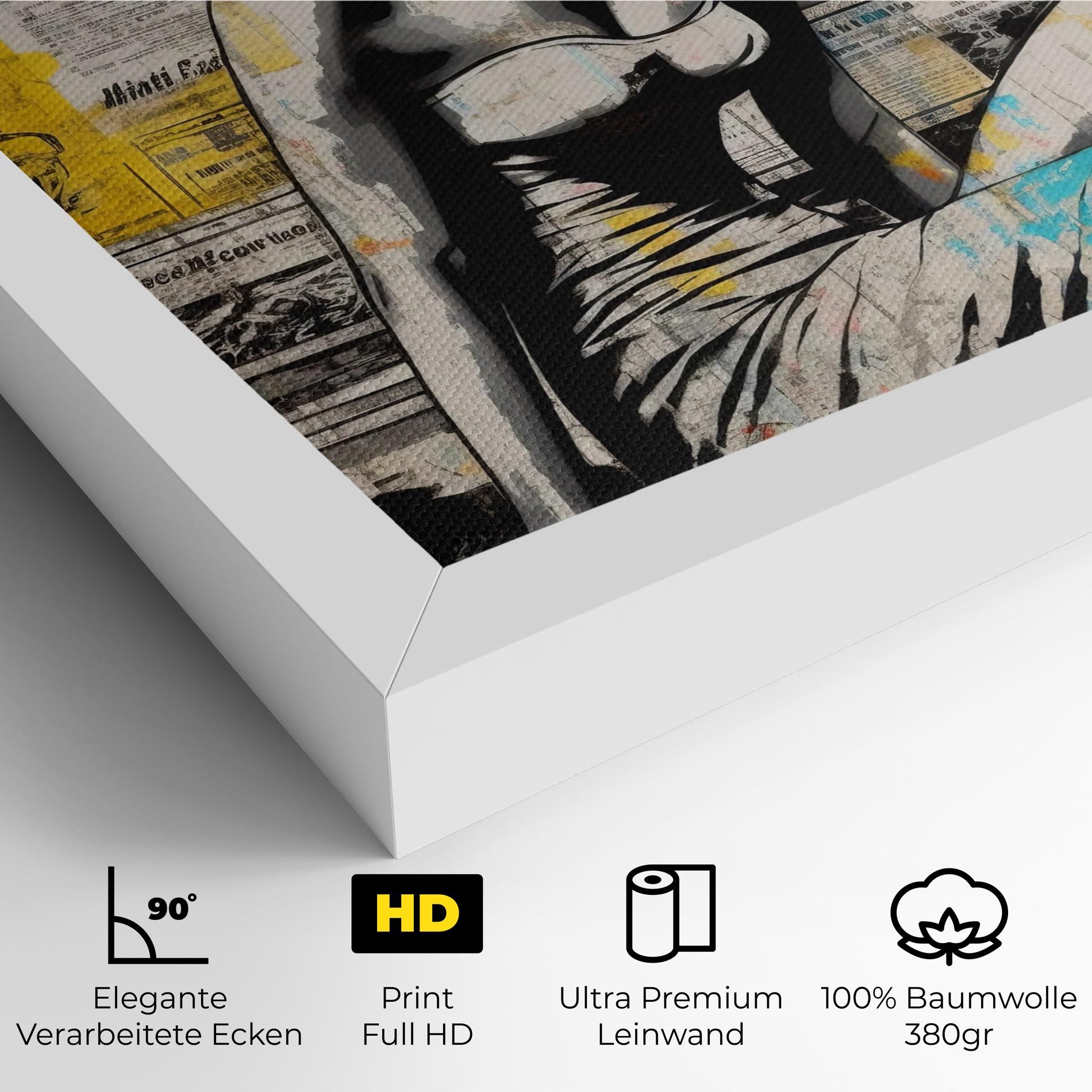 Newspaper Painting Girl mockup 4