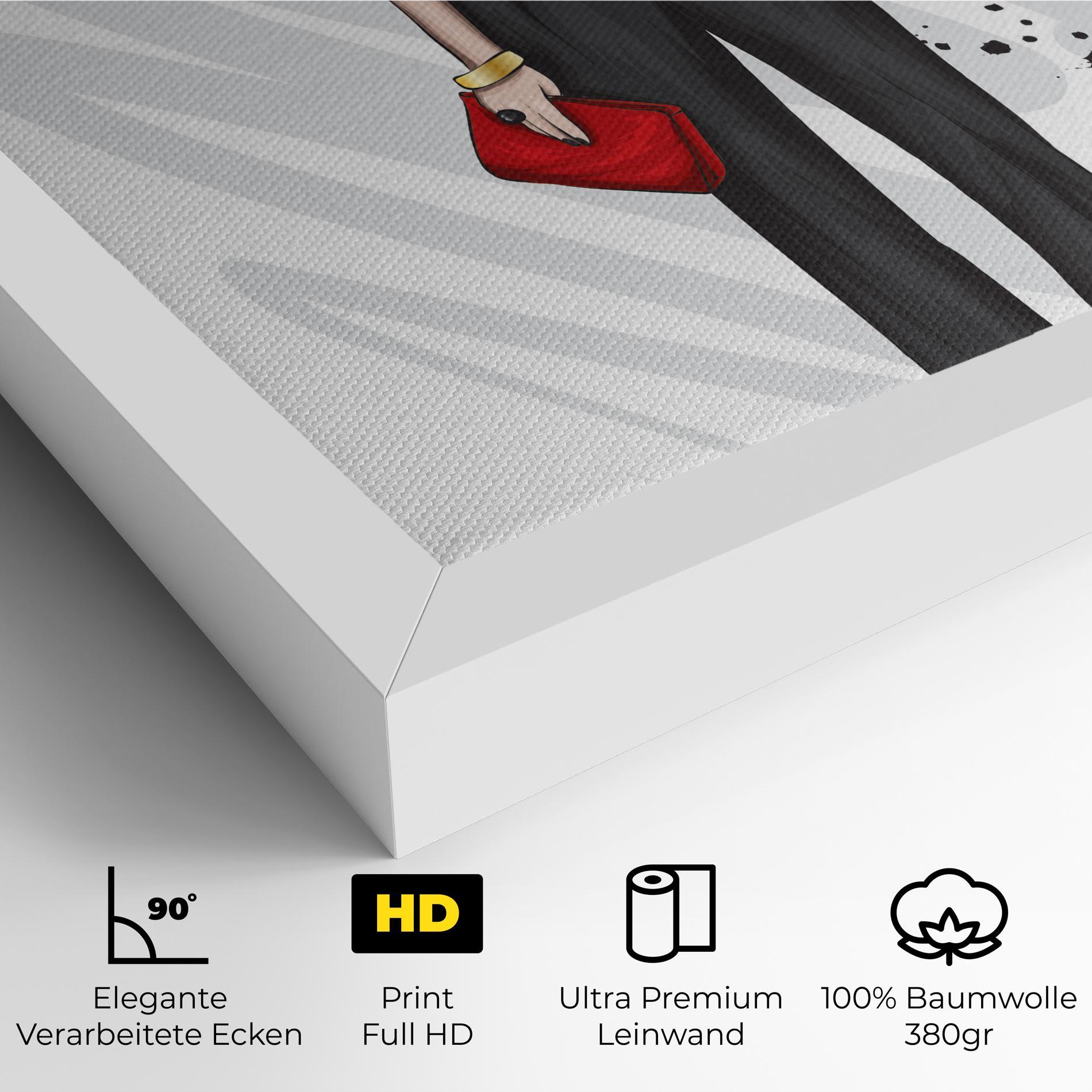 Leinwandbild Tall Black Pants mockup 4