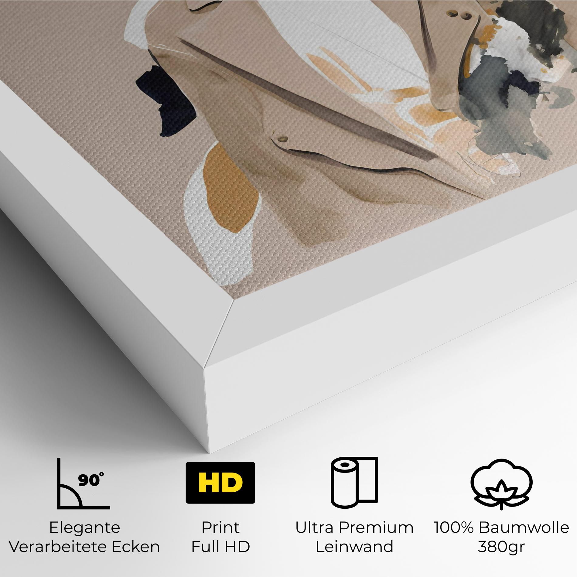 Watercolor Stylish Model mockup 4