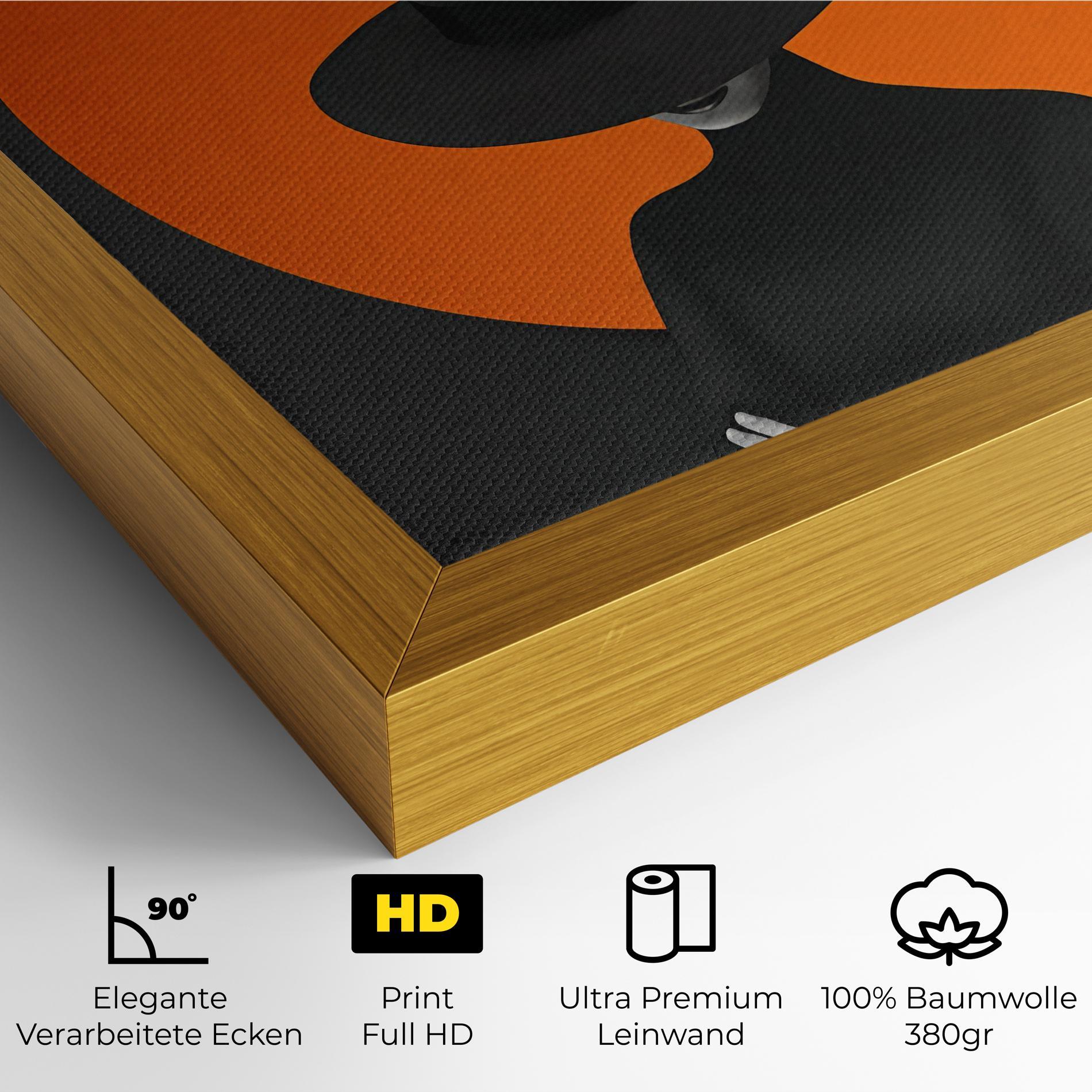 Leinwandbild Black Fashion mockup 4