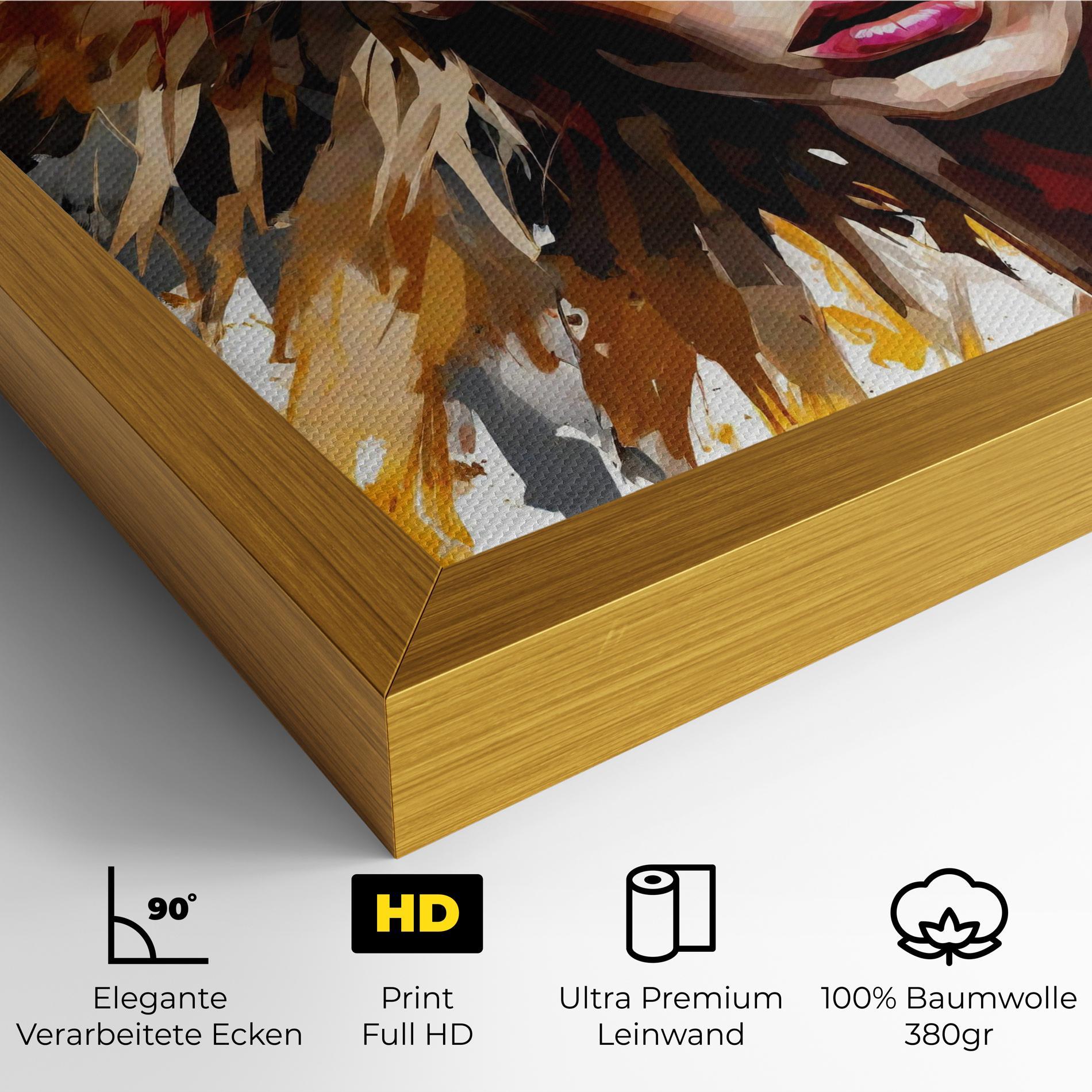 Leinwandbild Blond Hair Splash mockup 4