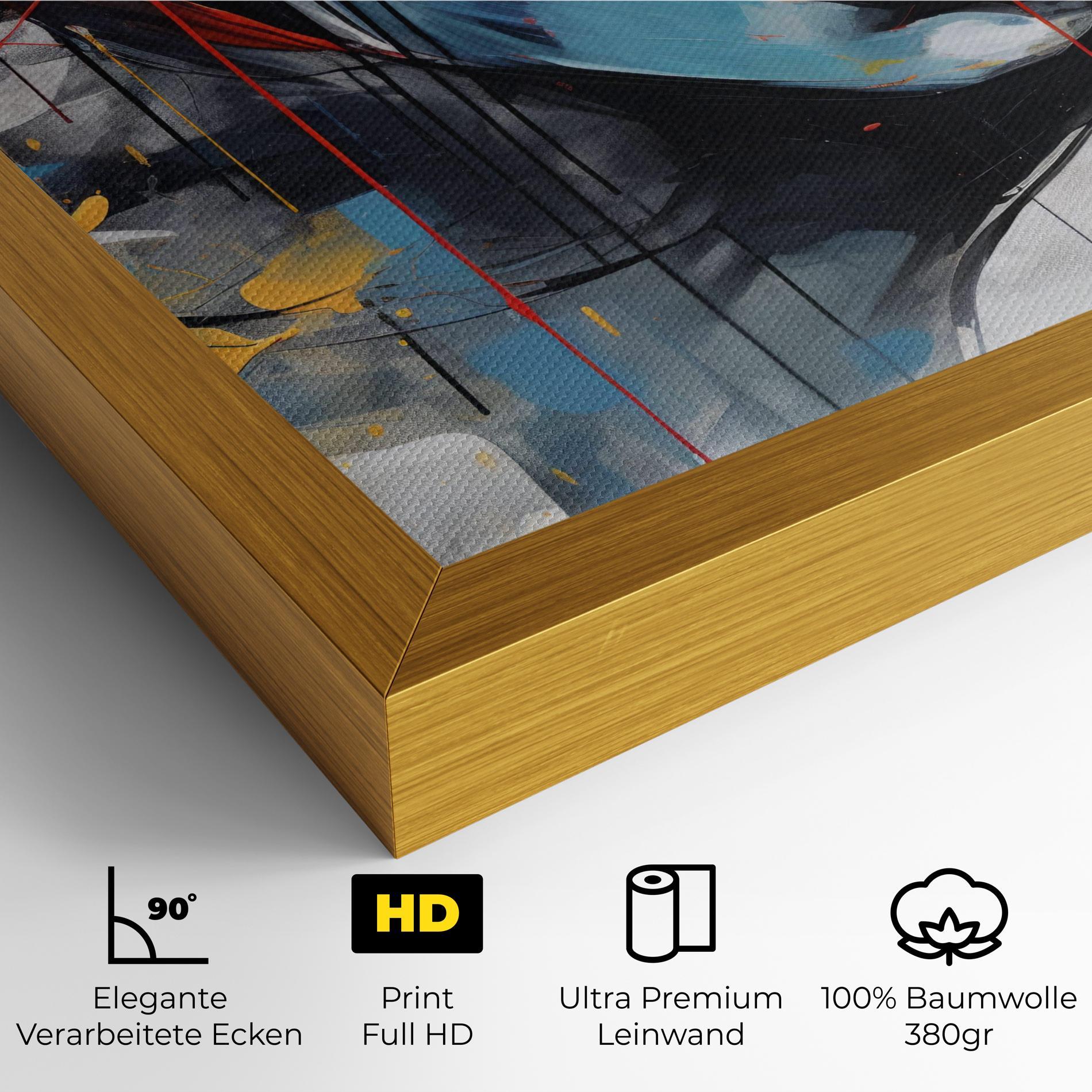 Leinwandbild Edgy Woman mockup 4