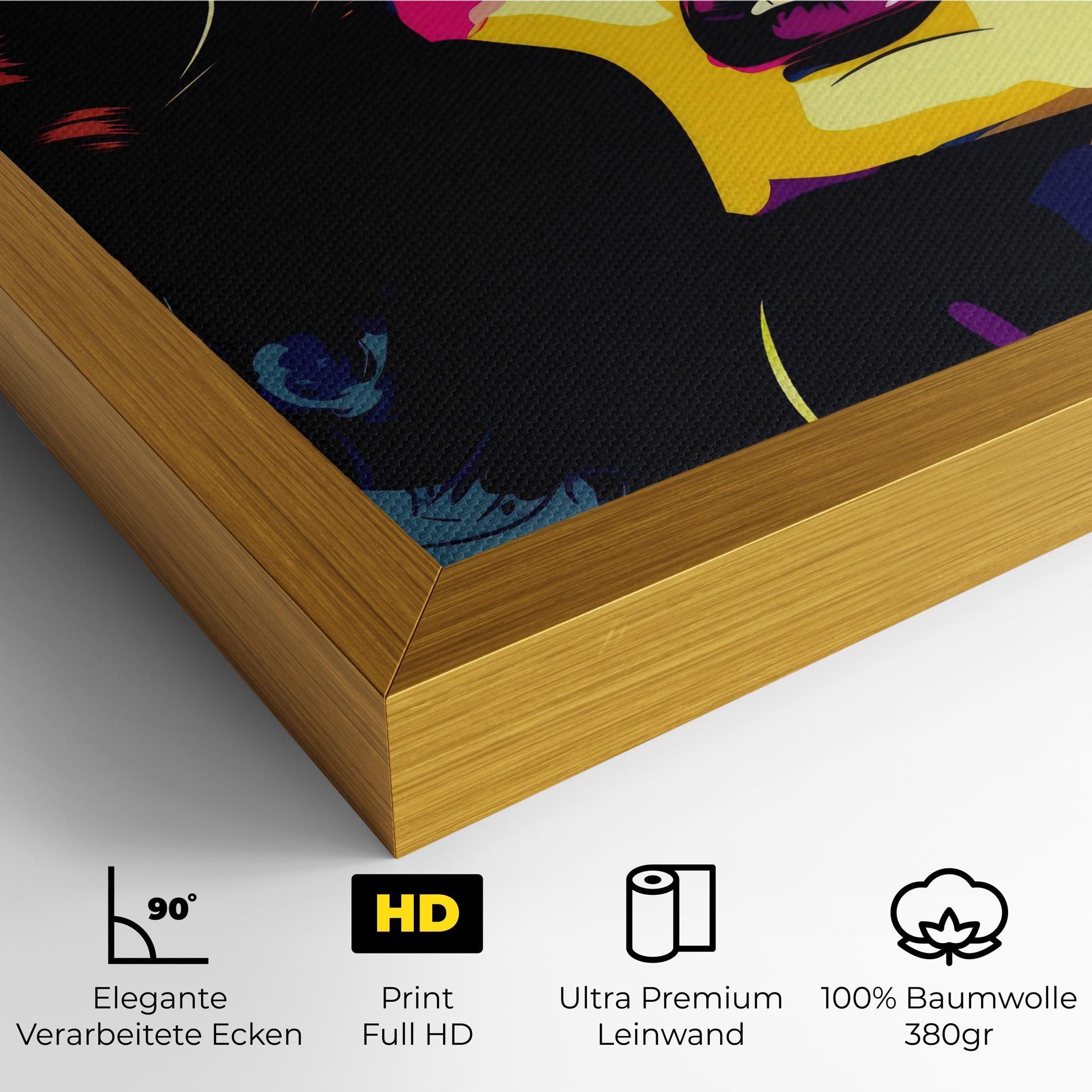 Pop Art Portrait Woman mockup 4