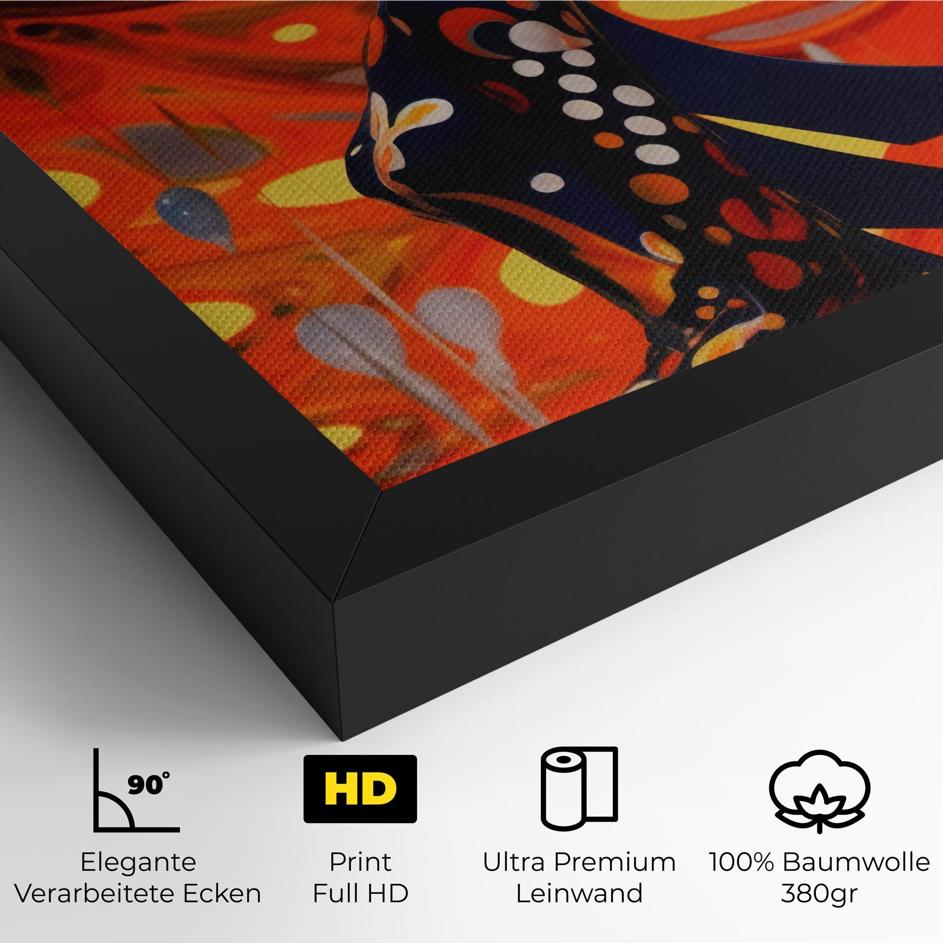 Leinwandbild Big Orange Accesories mockup 4