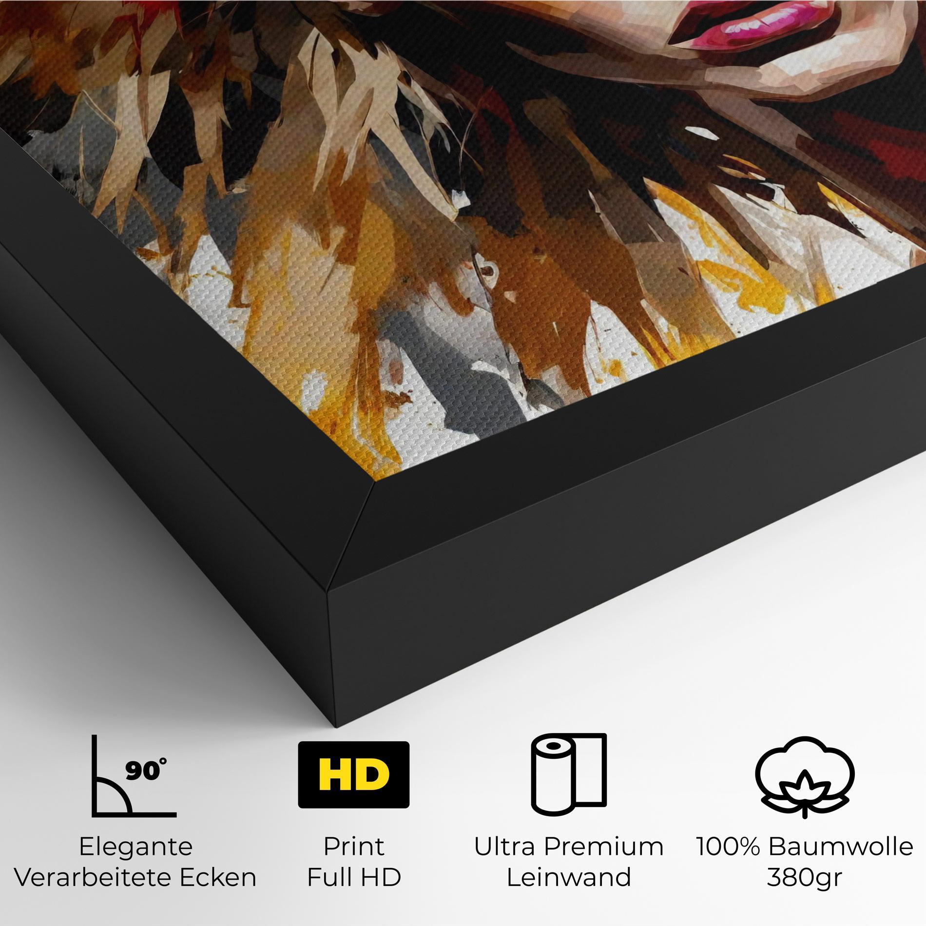Leinwandbild Blond Hair Splash mockup 4