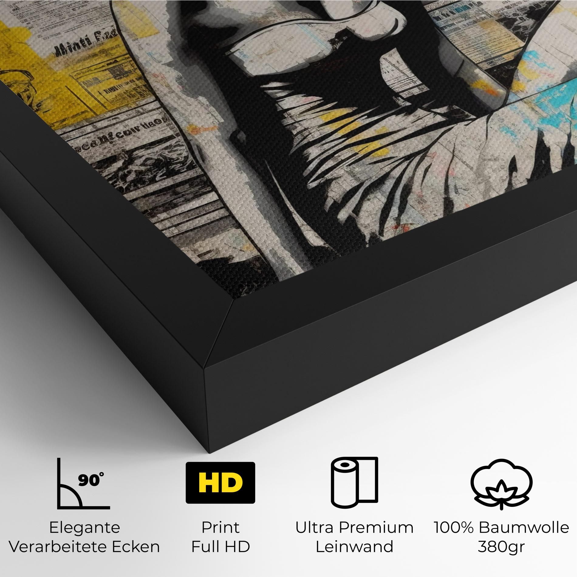 Newspaper Painting Girl mockup 4