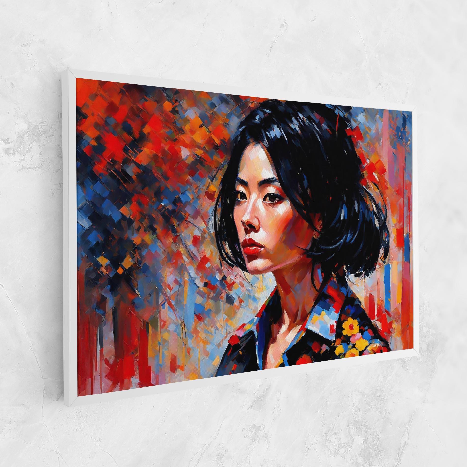 Leinwandbild Beautiful Asian Woman mockup 1