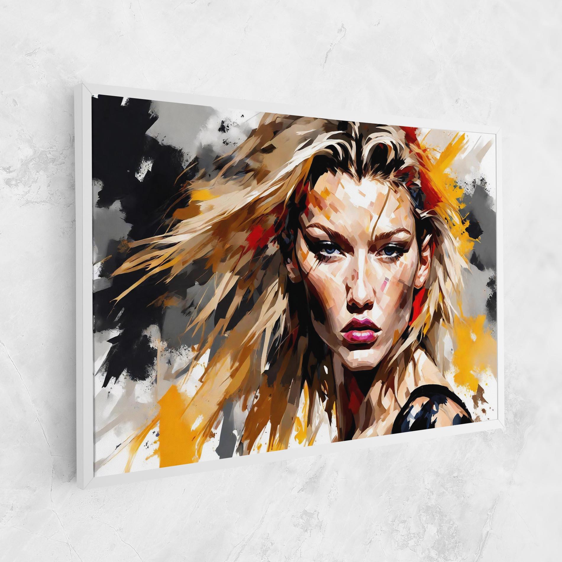 Leinwandbild Blond Hair Splash mockup 1