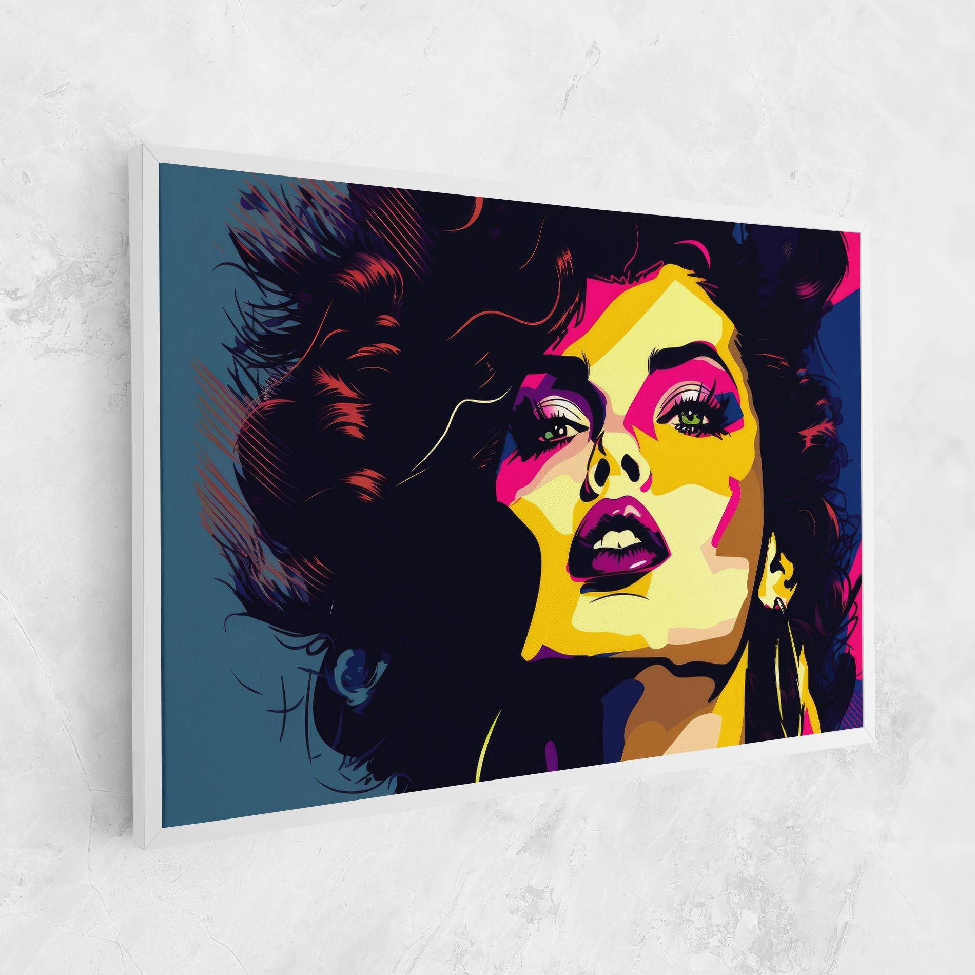 Leinwandbild Pop Art Portrait Woman mockup 1