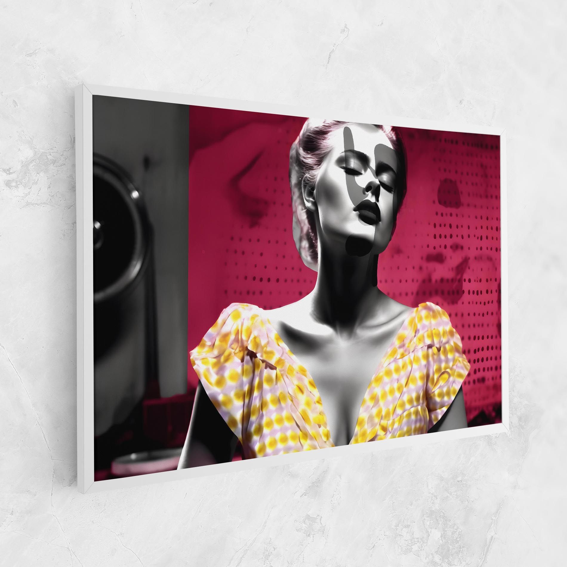 Yellow Dress On Pink mockup 1