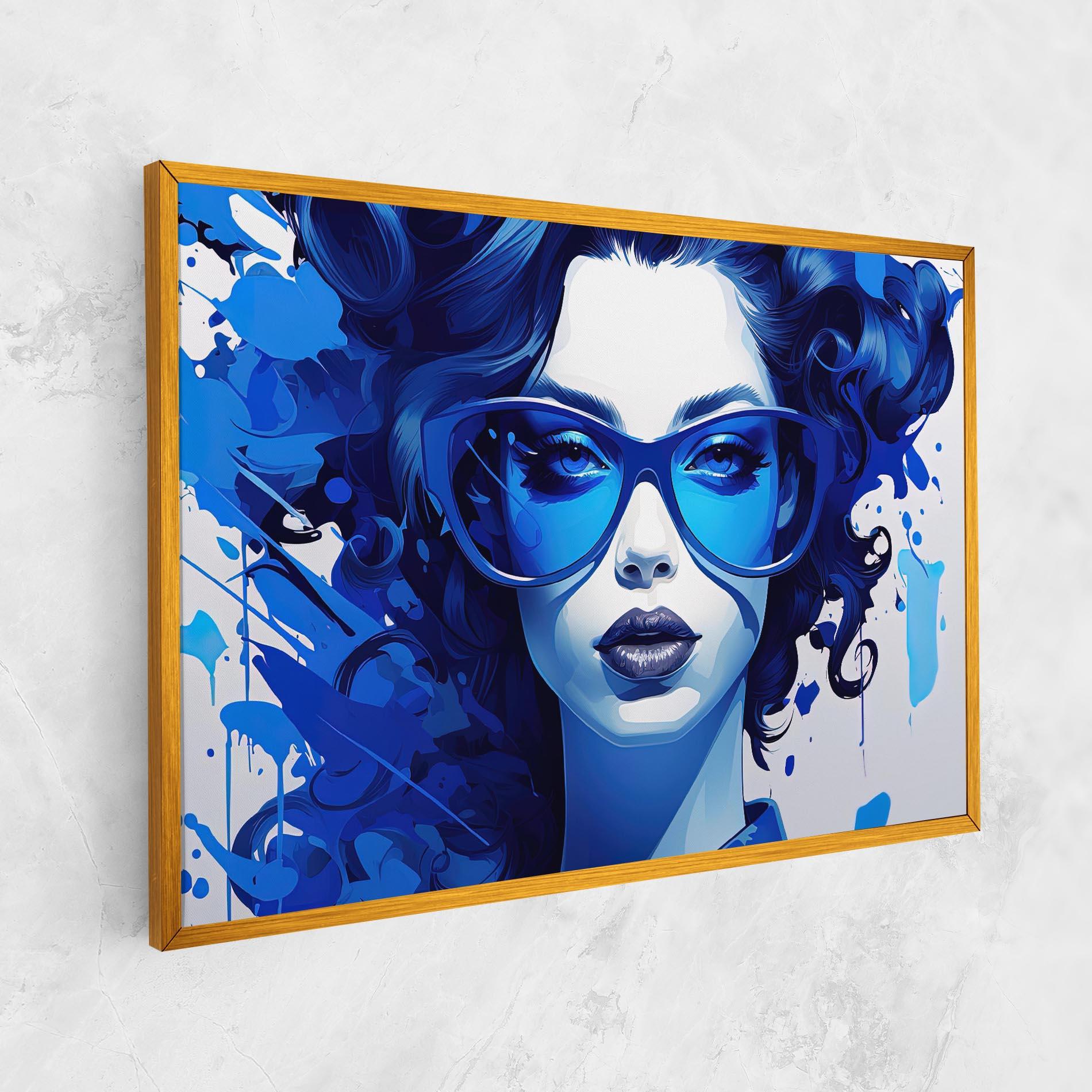 Leinwandbild Big Blue Glasses mockup 1