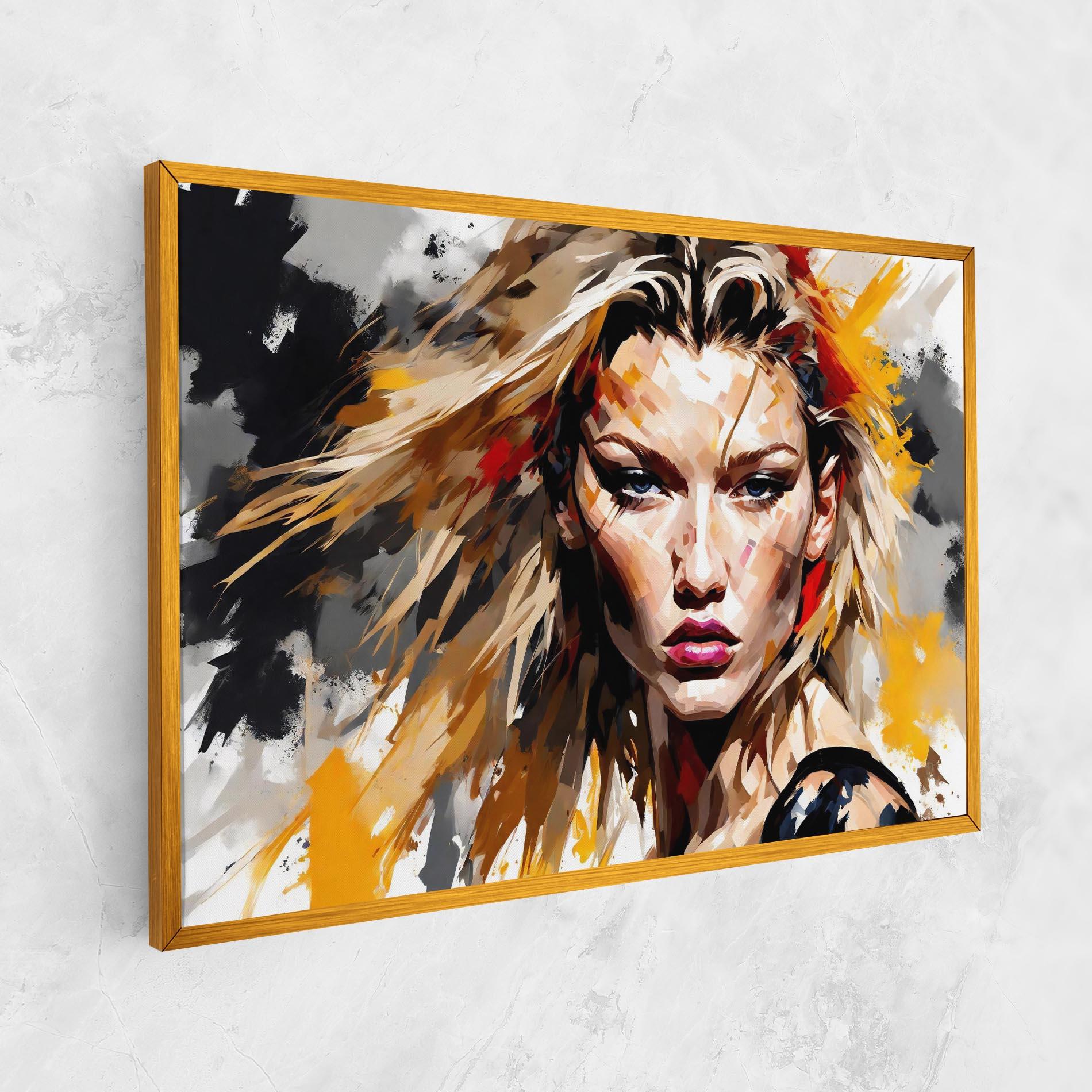 Leinwandbild Blond Hair Splash mockup 1