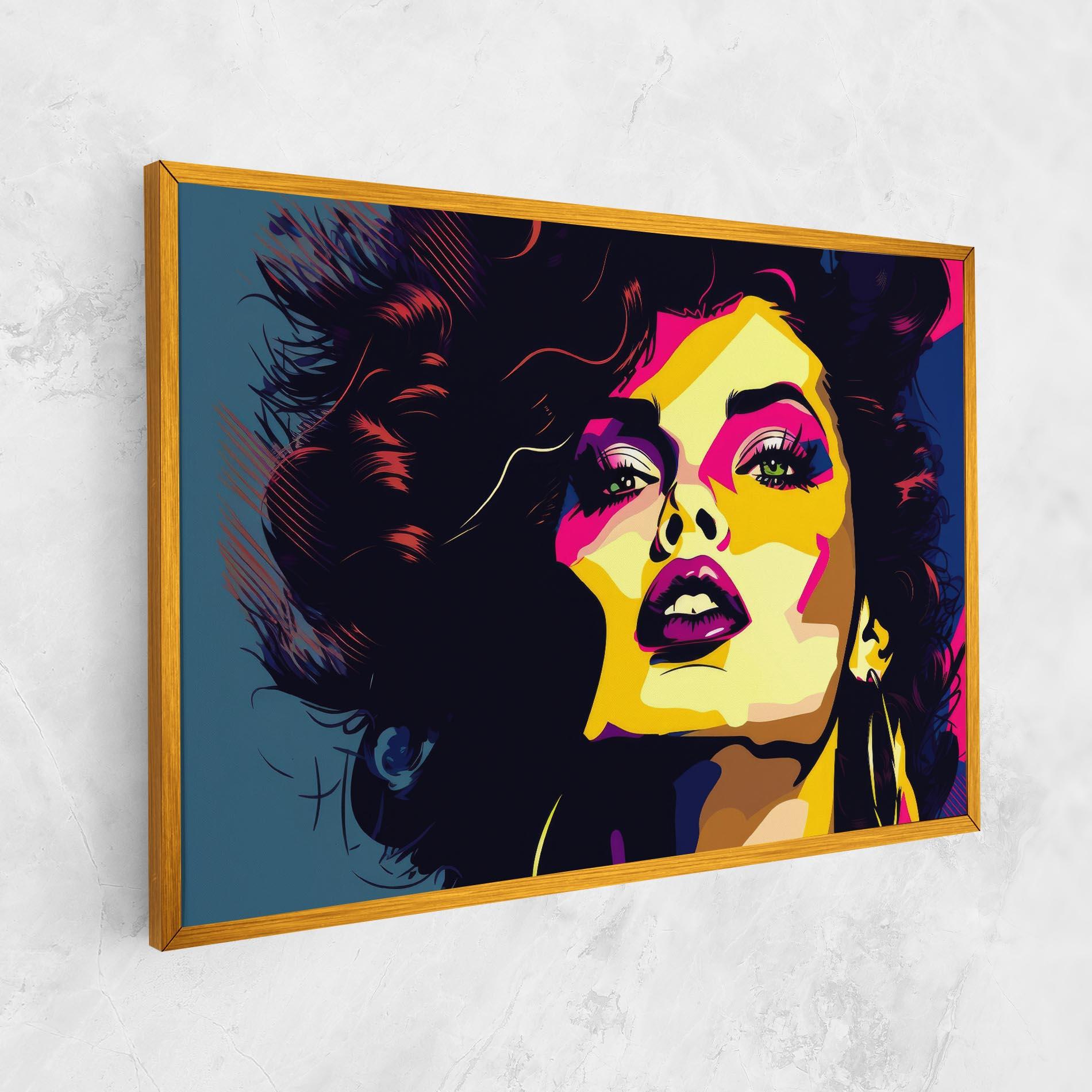 Leinwandbild Pop Art Portrait Woman mockup 1