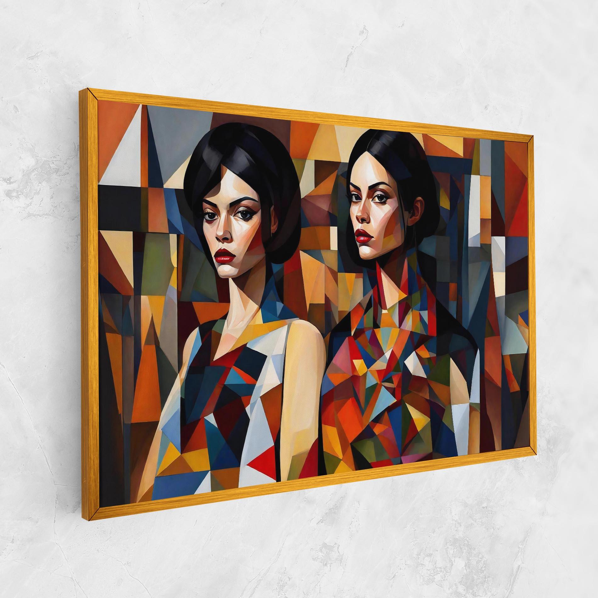 Leinwandbild Young Abstract Women mockup 1