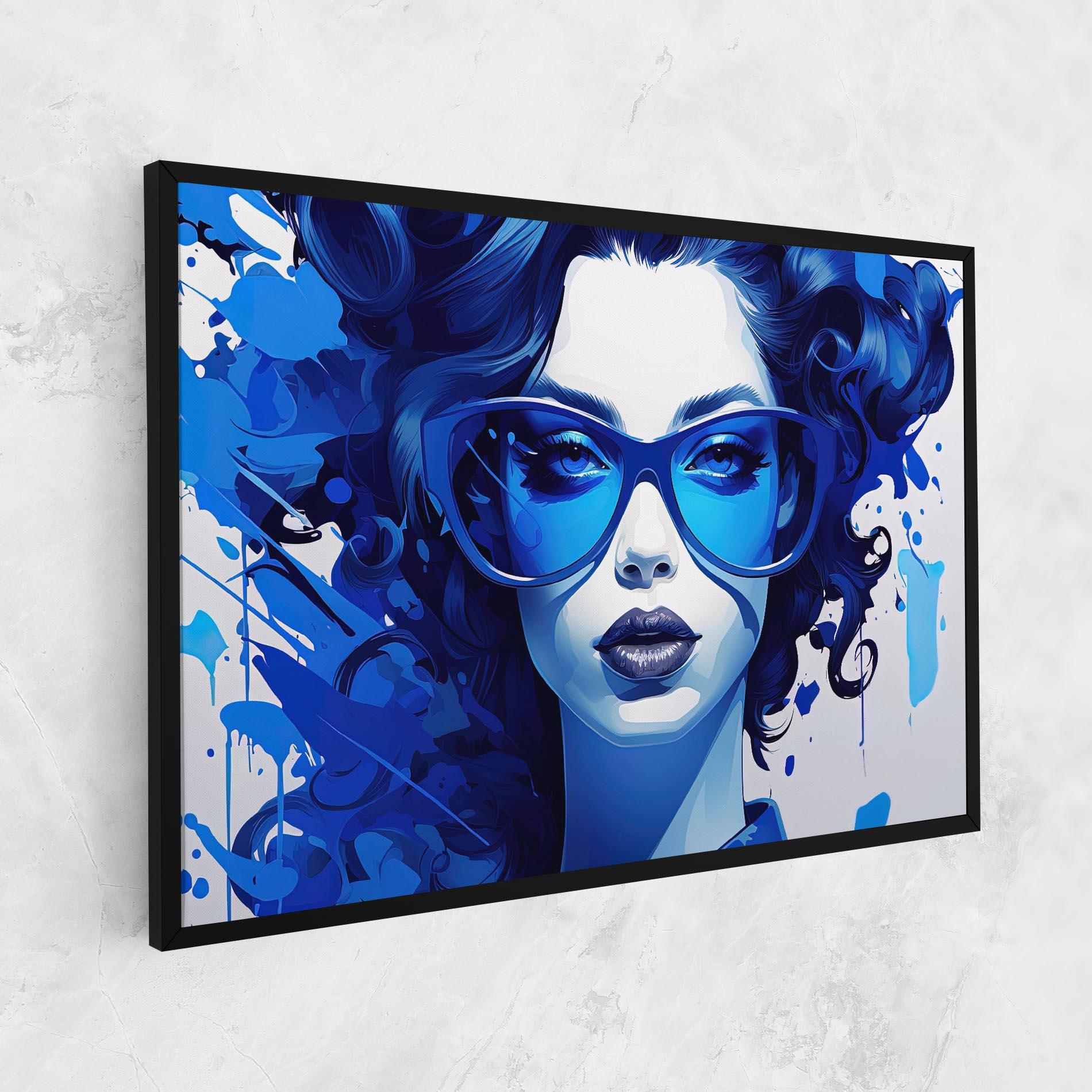 Leinwandbild Big Blue Glasses mockup 1
