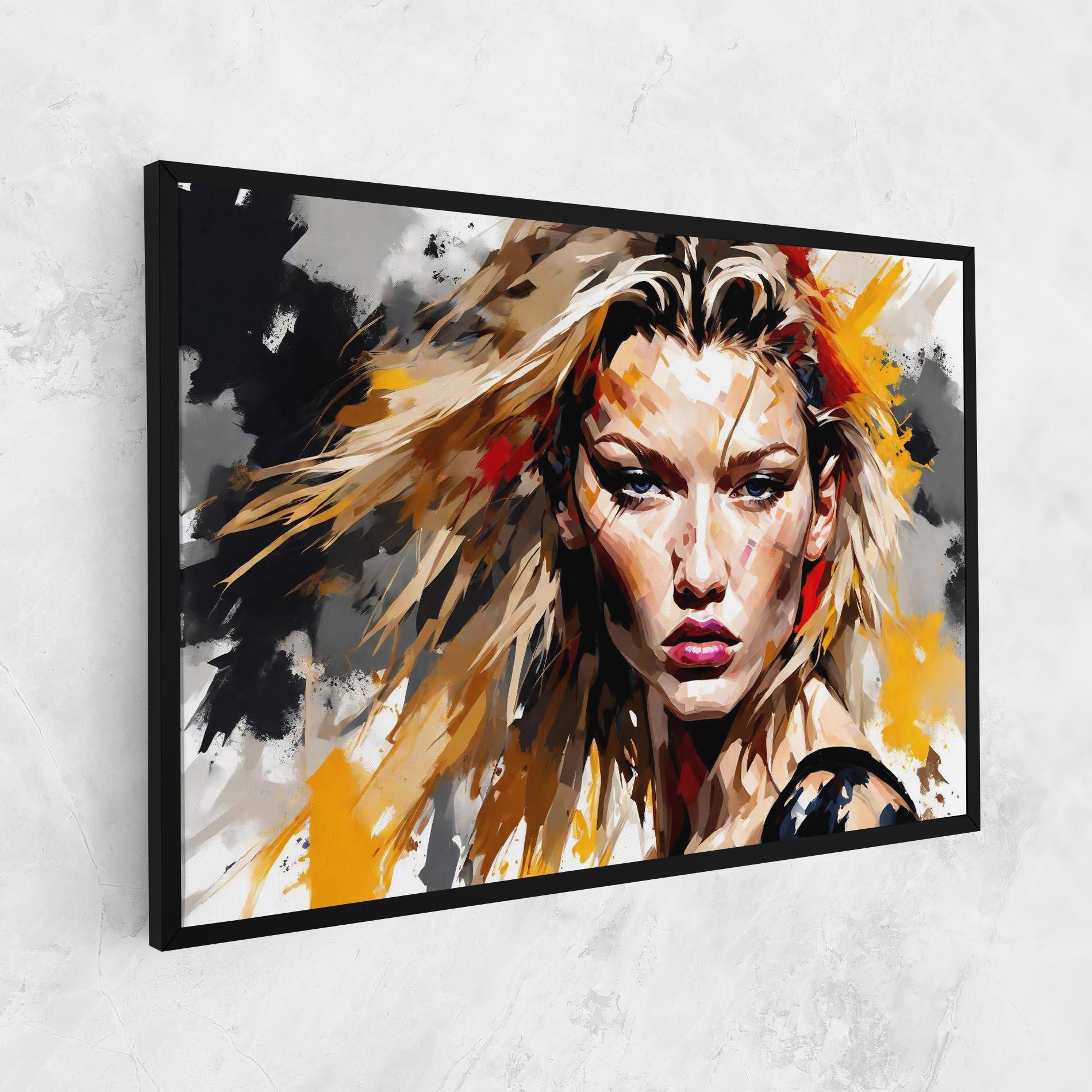 Leinwandbild Blond Hair Splash mockup 1