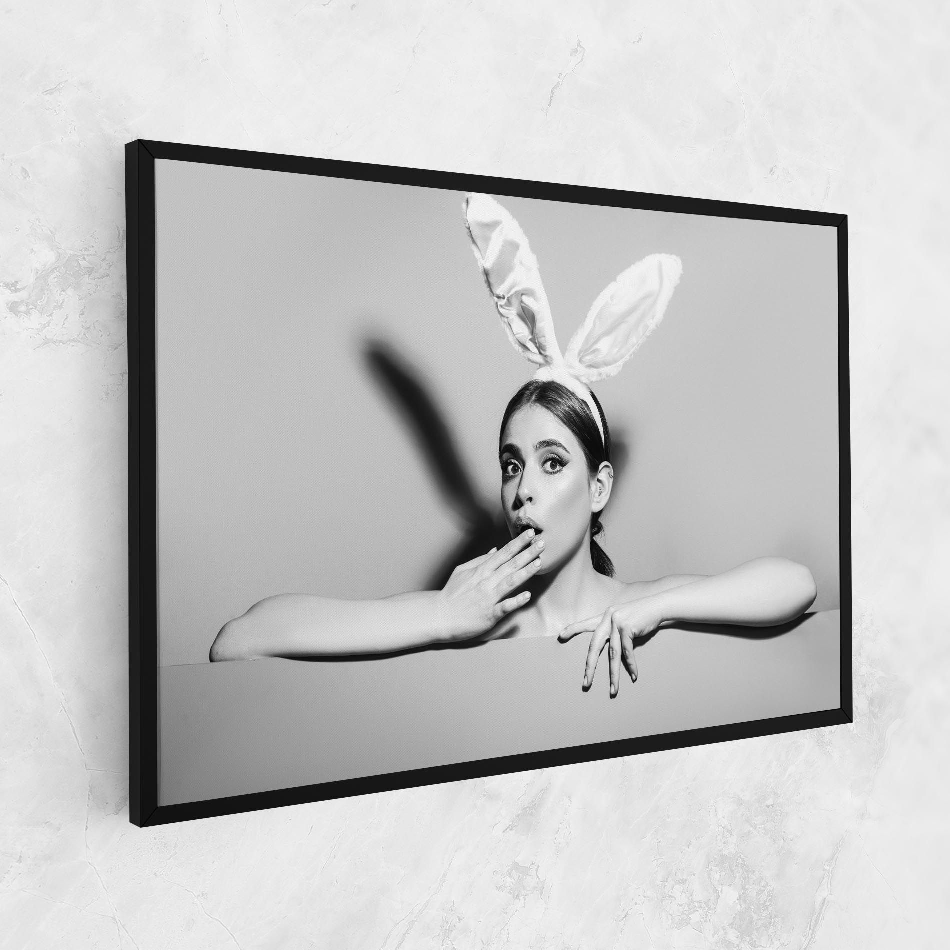 Bunny Ears Peeking mockup 1