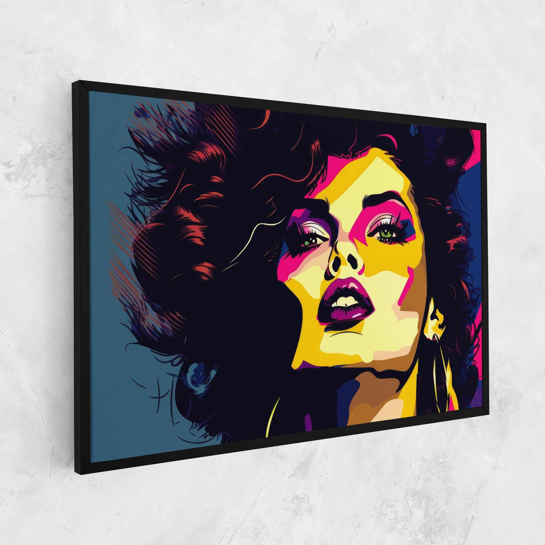 Pop Art Portrait Woman mockup 1