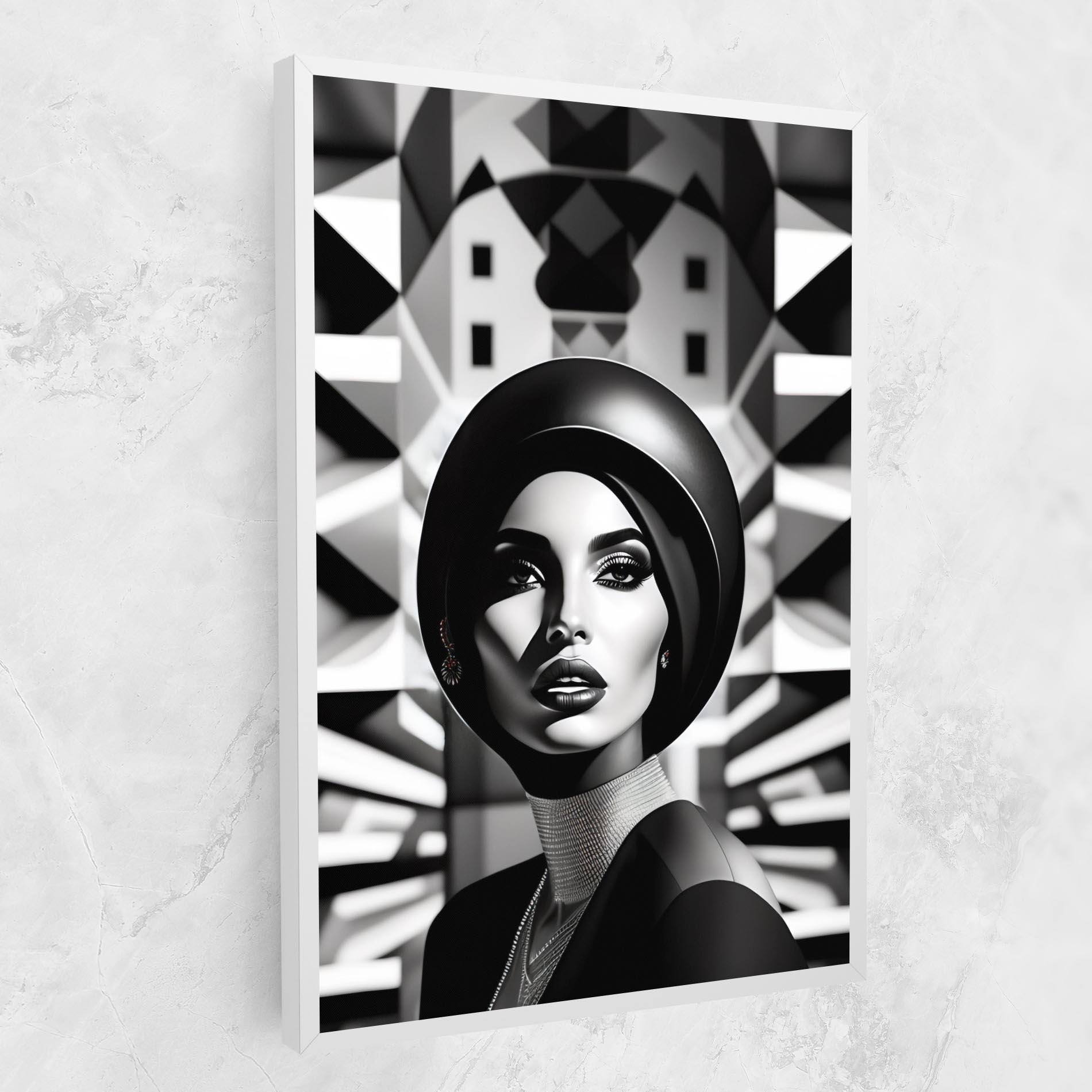 Leinwandbild Big Black Hat mockup 1