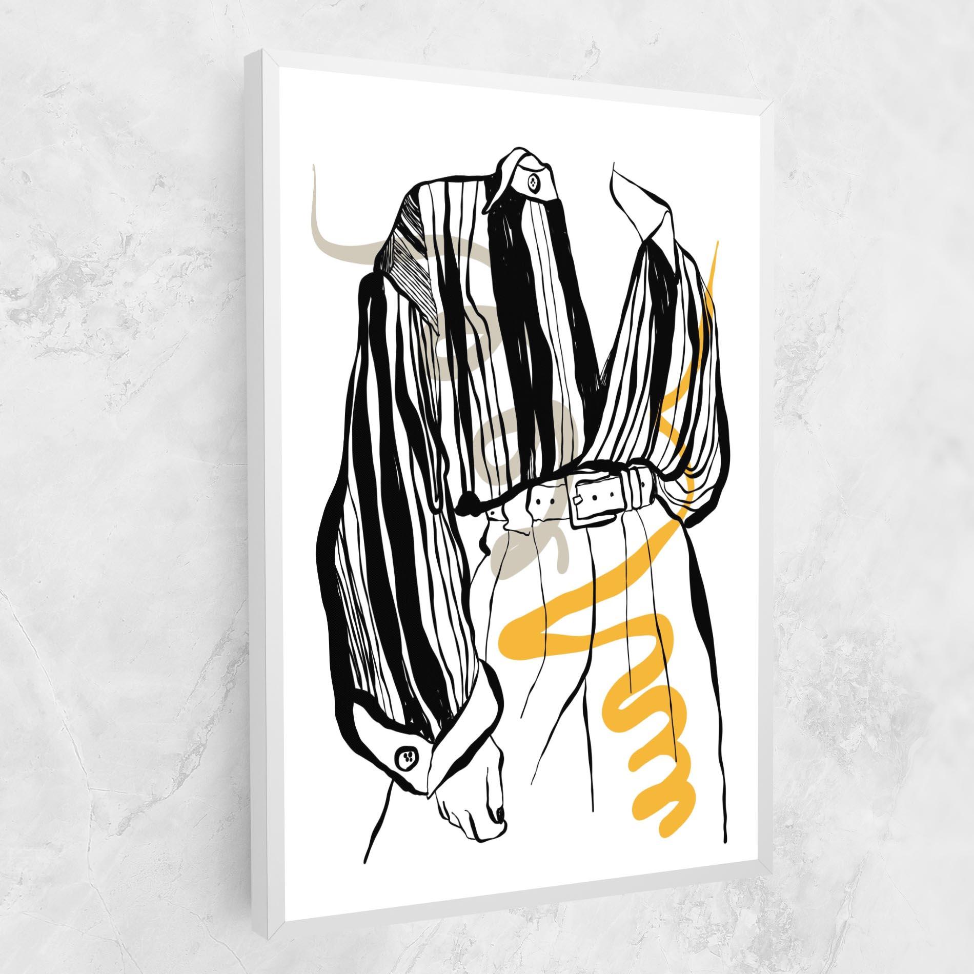 Leinwandbild Modern Outfit Line mockup 1