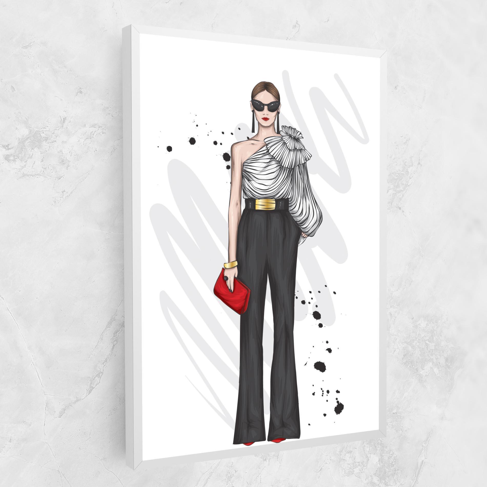 Leinwandbild Tall Black Pants mockup 1